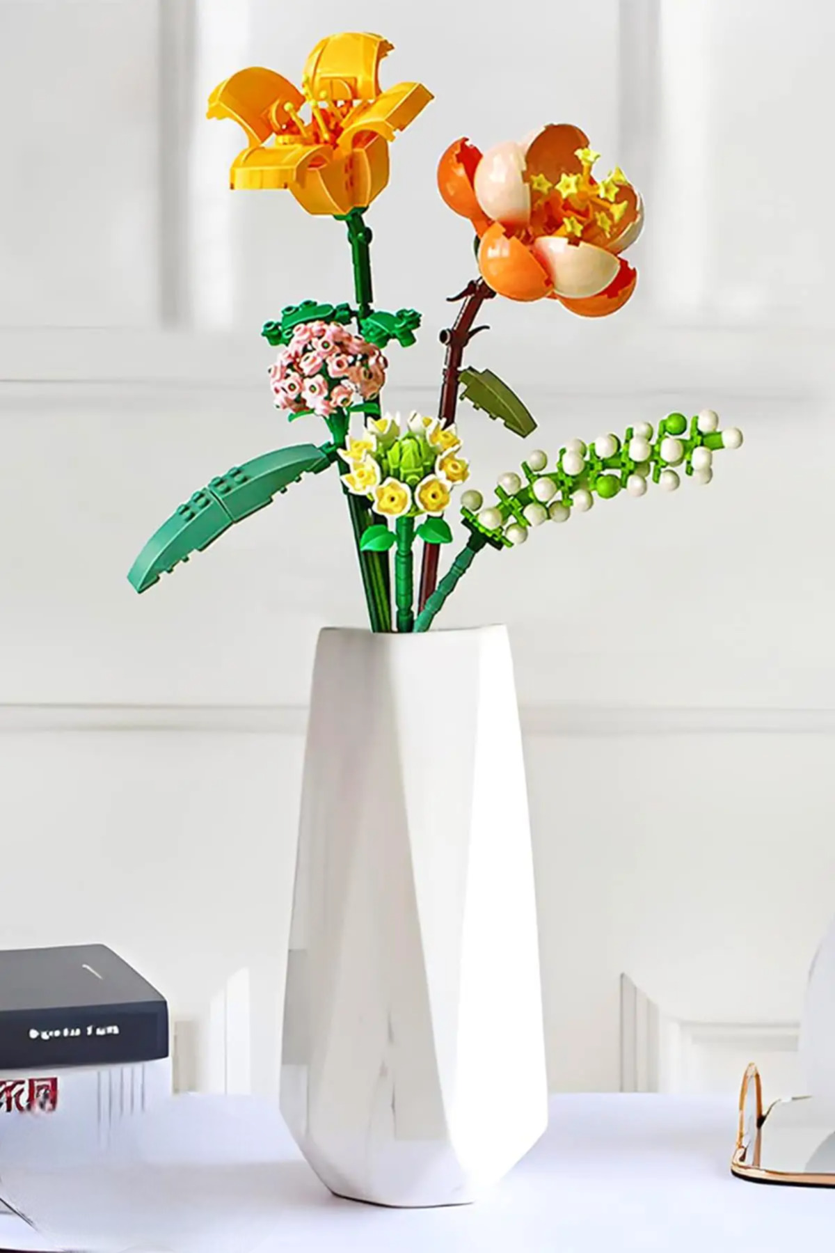 مجموعه گلسازی مینی ابدی ۴۵۶ تکه – مدلهای لیلی، پیونی، نرگس ۱۶۵۸