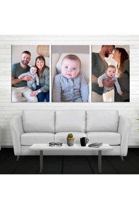 Sevilla 3 Adet Ev Ve Ofis Hediyesi Kişiye Özel Fotoğraf Baskılı Kanvas Tablo ...