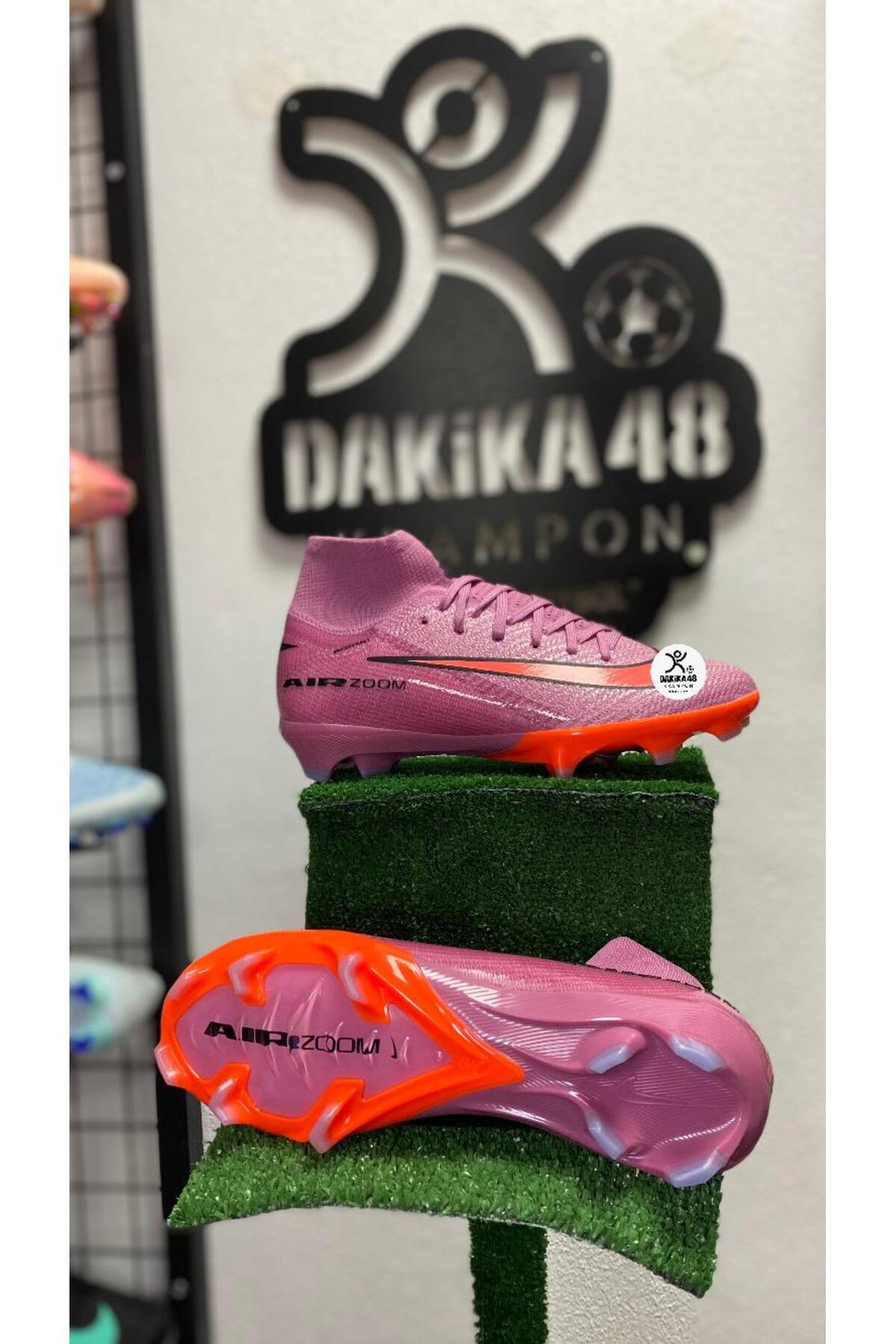 DAKİKA 48 BİLEKLİ PEMBE TURUNCU FUTBOL AYAKKABISI