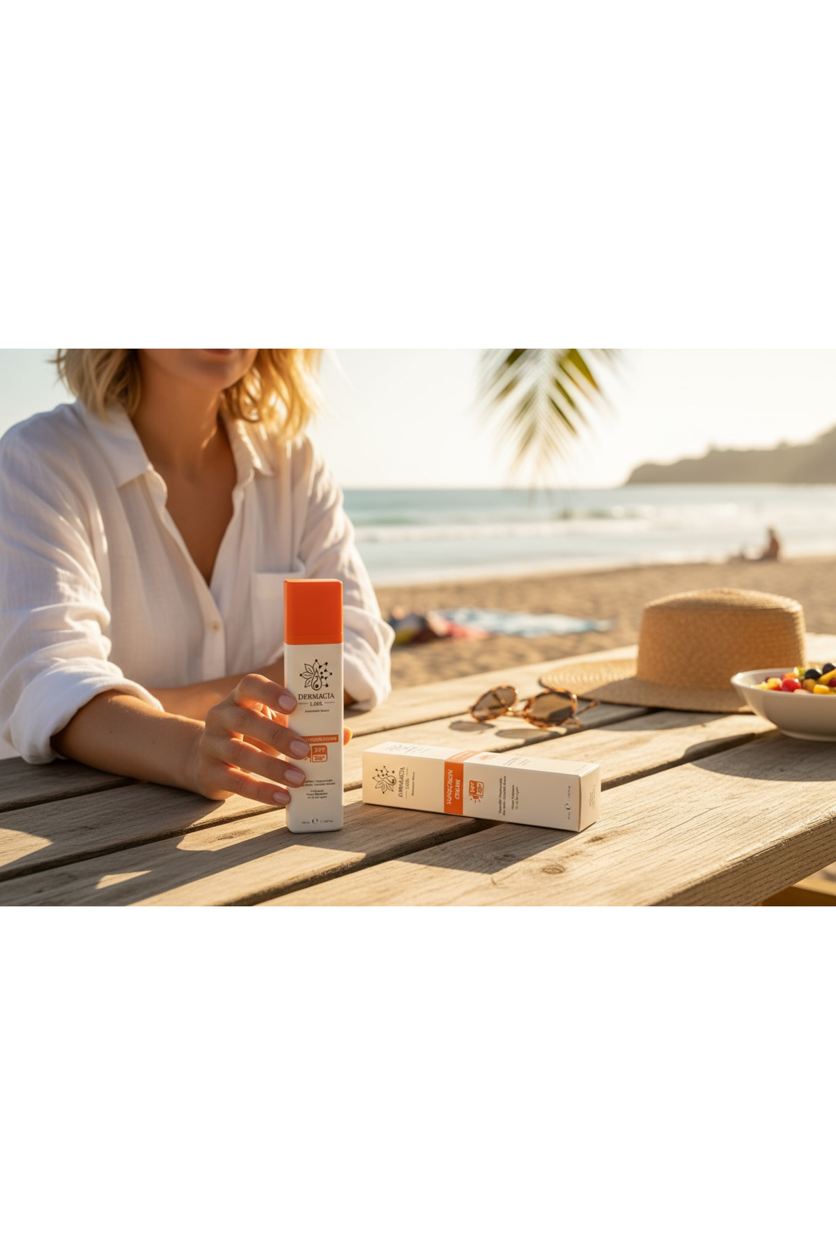 SPF 50+ Yüz Güneş Kremi 50 ml, Su Bazlı, Leke Karşıtı, Yüksek UV Korumalı — DL-SUN50 — تصویر 4 از 5