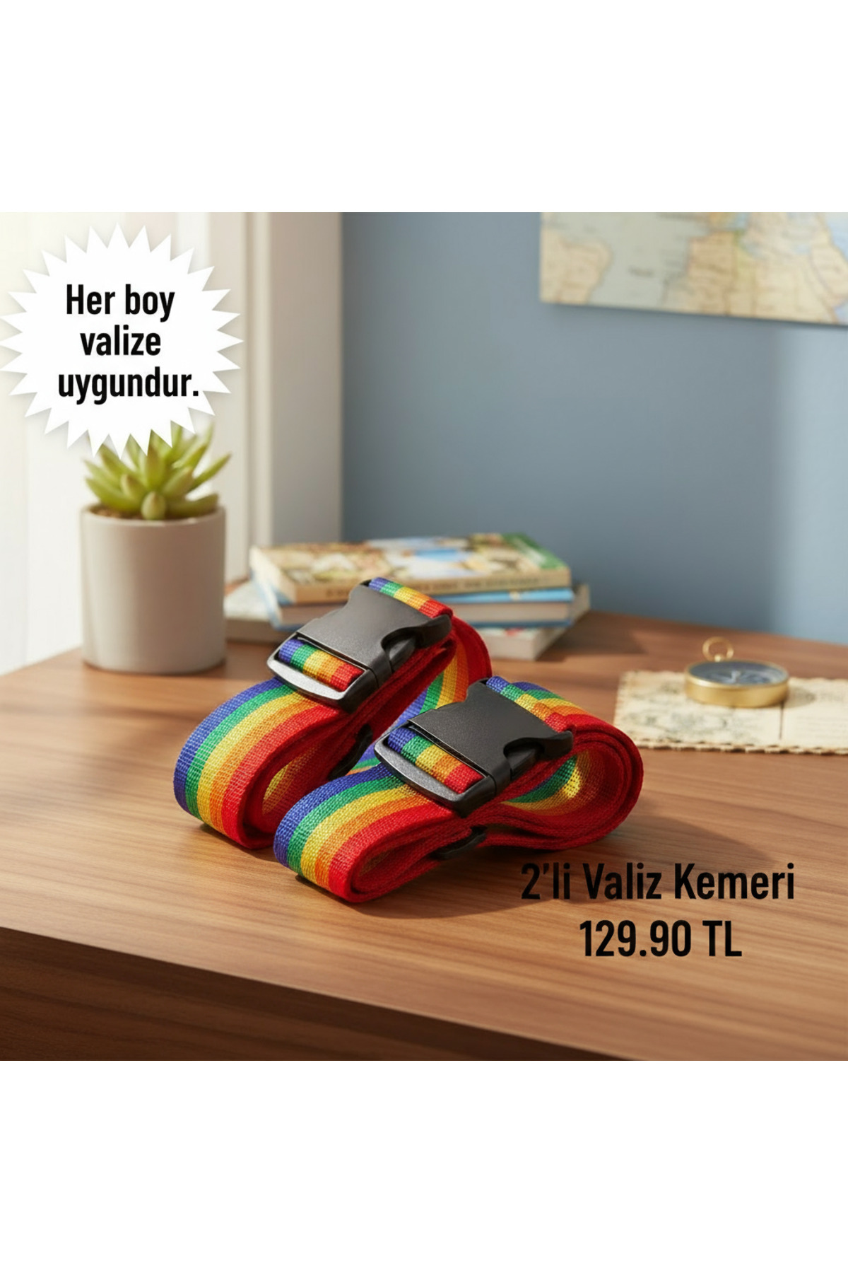 Wexta VALİZ KEMERİ - HER BOYA UYGUNDUR - 2 ADET