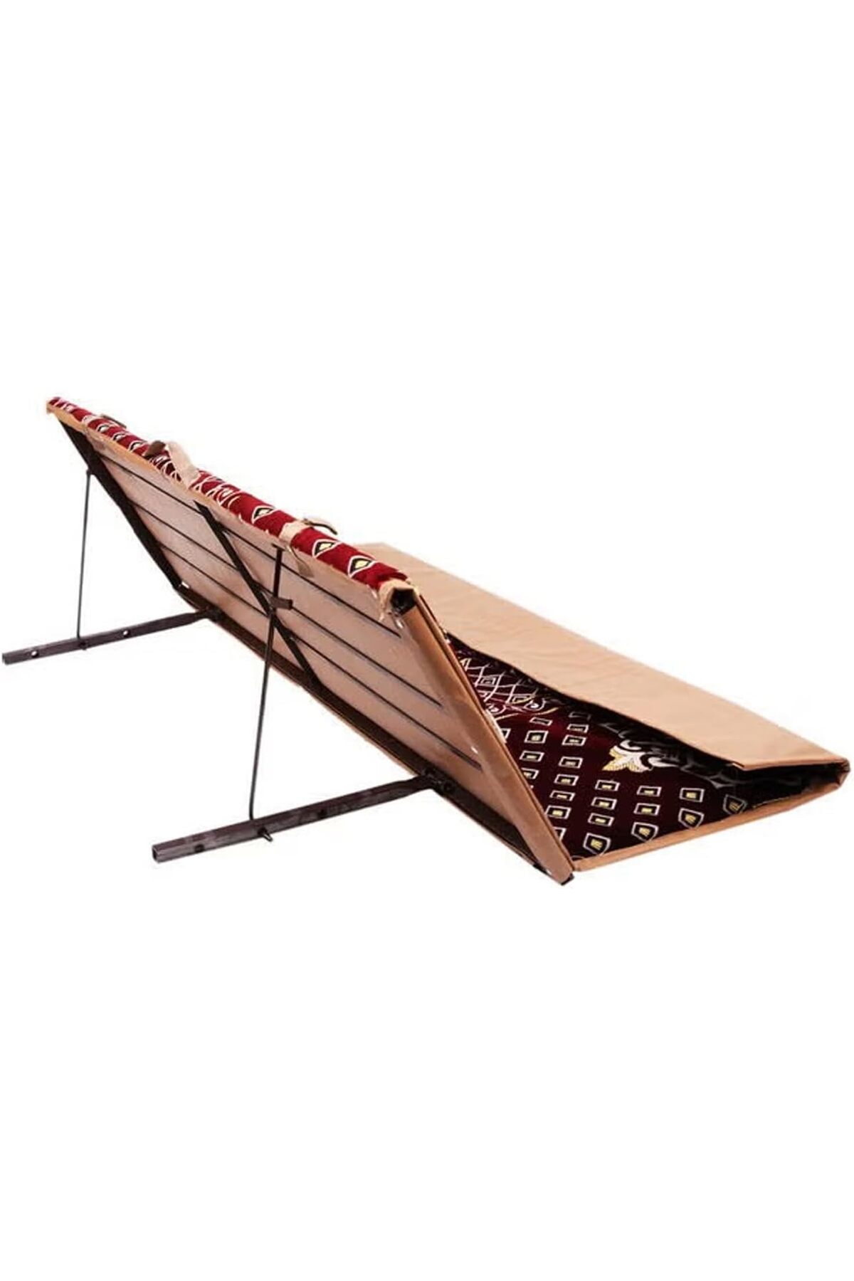 كرسي أرضي قابل للطي والتعديل للبر و اللنزهات والتخييم والشاطئ,قماش ناعم مزخرف