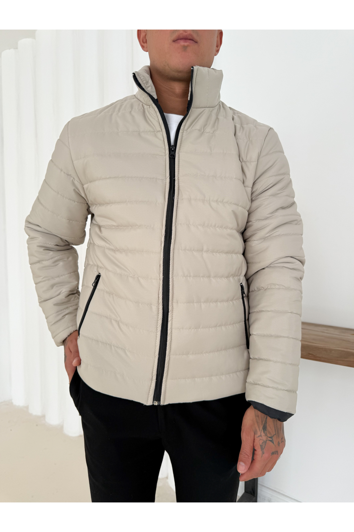 Gameyal  2 Adet Erkek Çift Cepli Astarlı Şişme Mont Ceket - Görsel 3