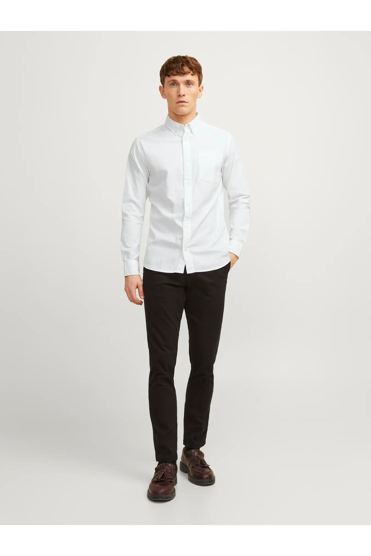 پیراهن مردانه راسته آستین بلند | جک اند جونز Jack & Jones 12192150 - تصویر 3