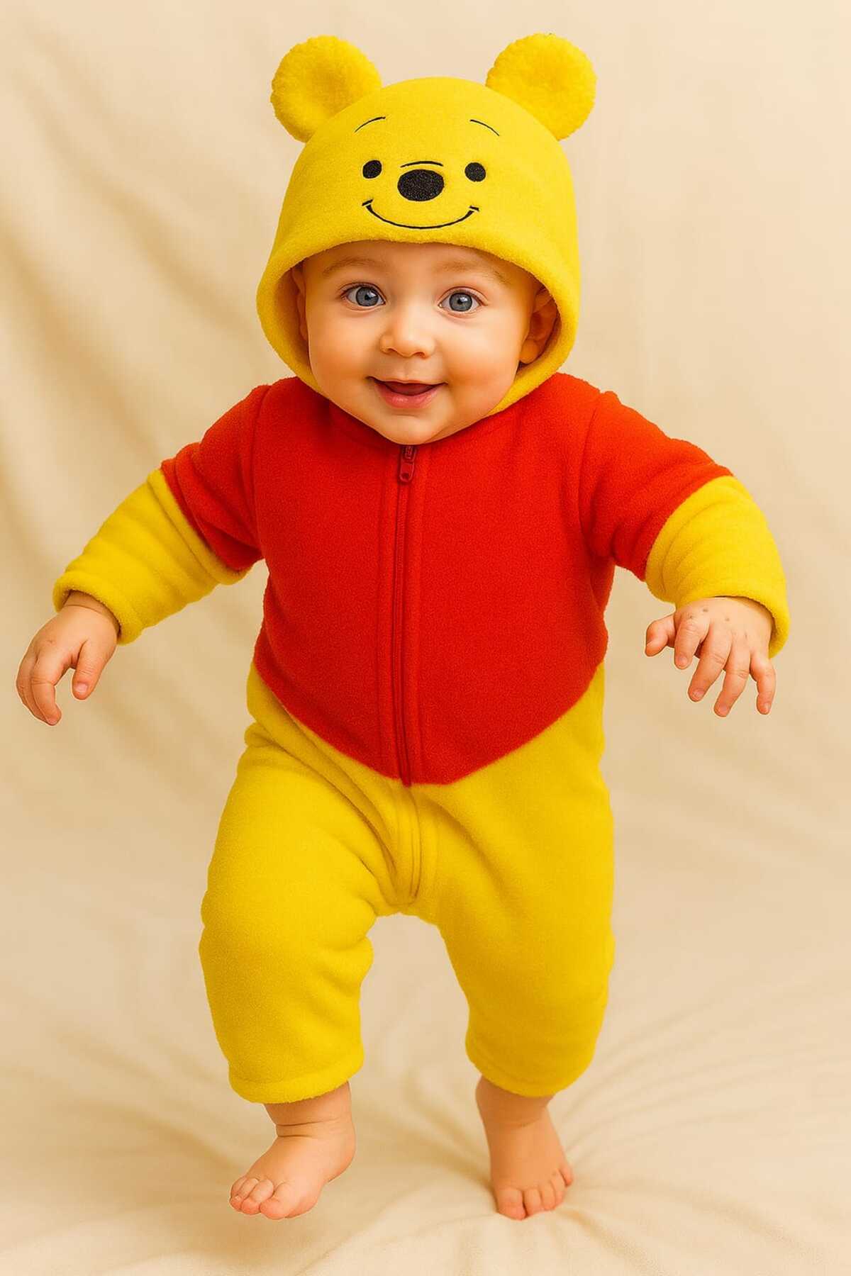 aden kids çok renkli çocuk peluş tulum fotoğrafı 3 (önizleme)