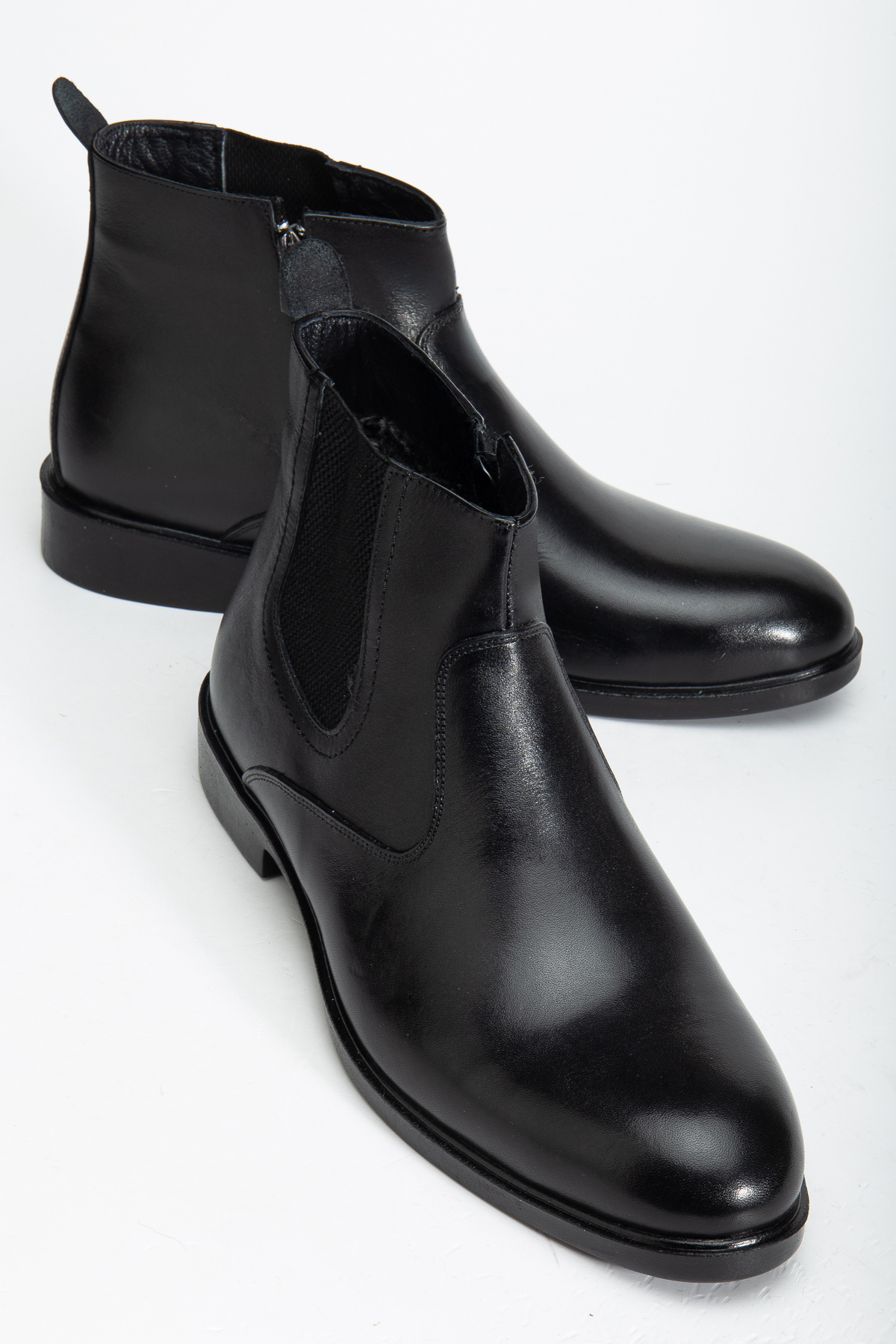 Daxtors D2145 Hakiki Deri Içi Kürklü Fermuarlı Soğuk Geçirmez Erkek Bot