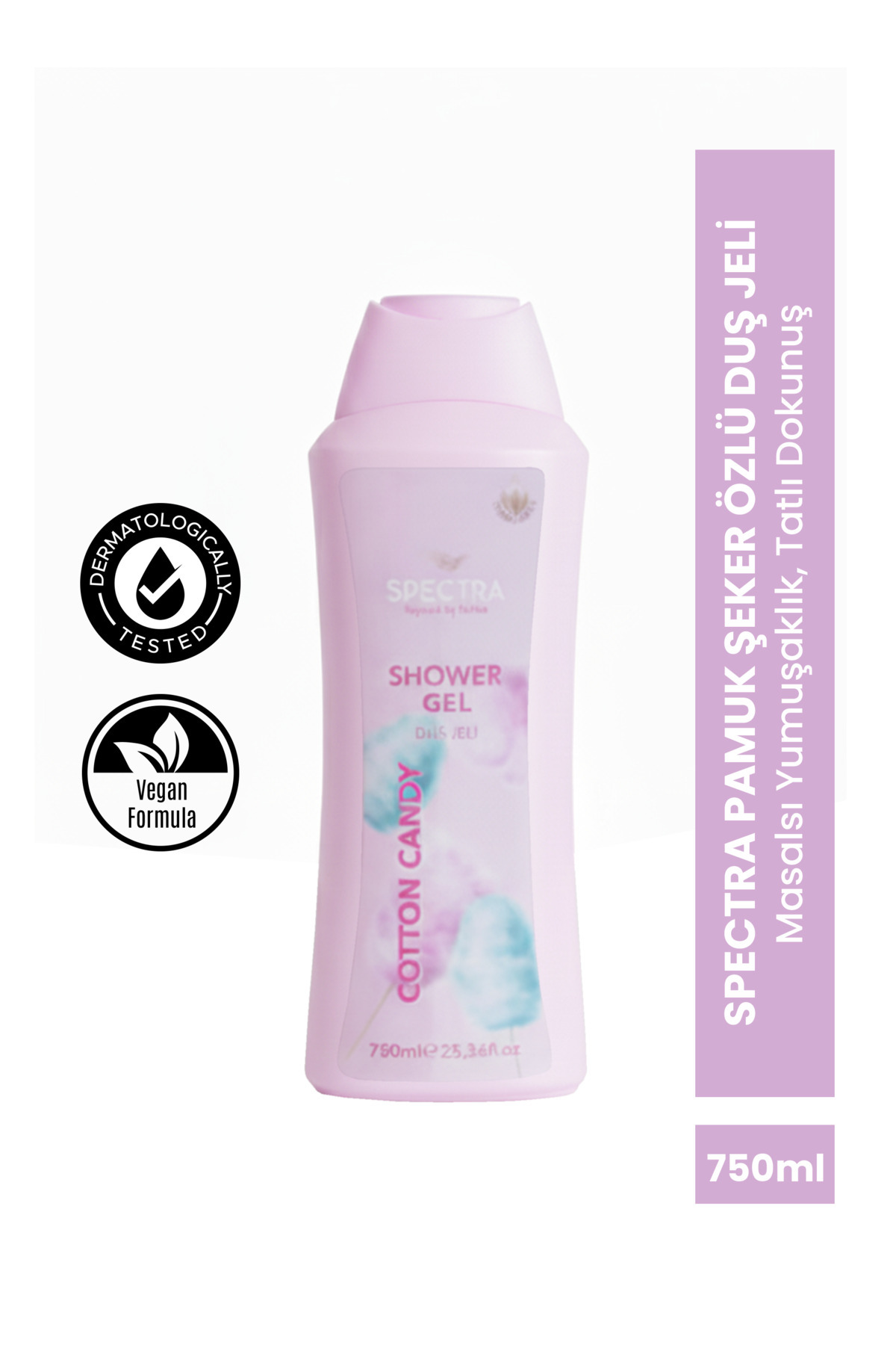 Spectra Care Pamuk Şeker Kokulu Nemlendiricili Duş Jeli 750 ML