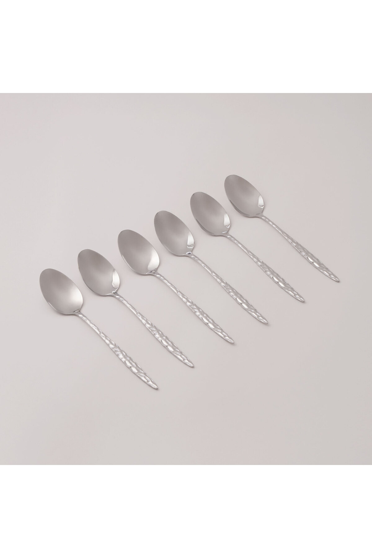 Pentola طقم ملاعق عشاء من الفولاذ المقاوم للصدأ مكون من 6 قطع مع طلاء مرآة 3 مم