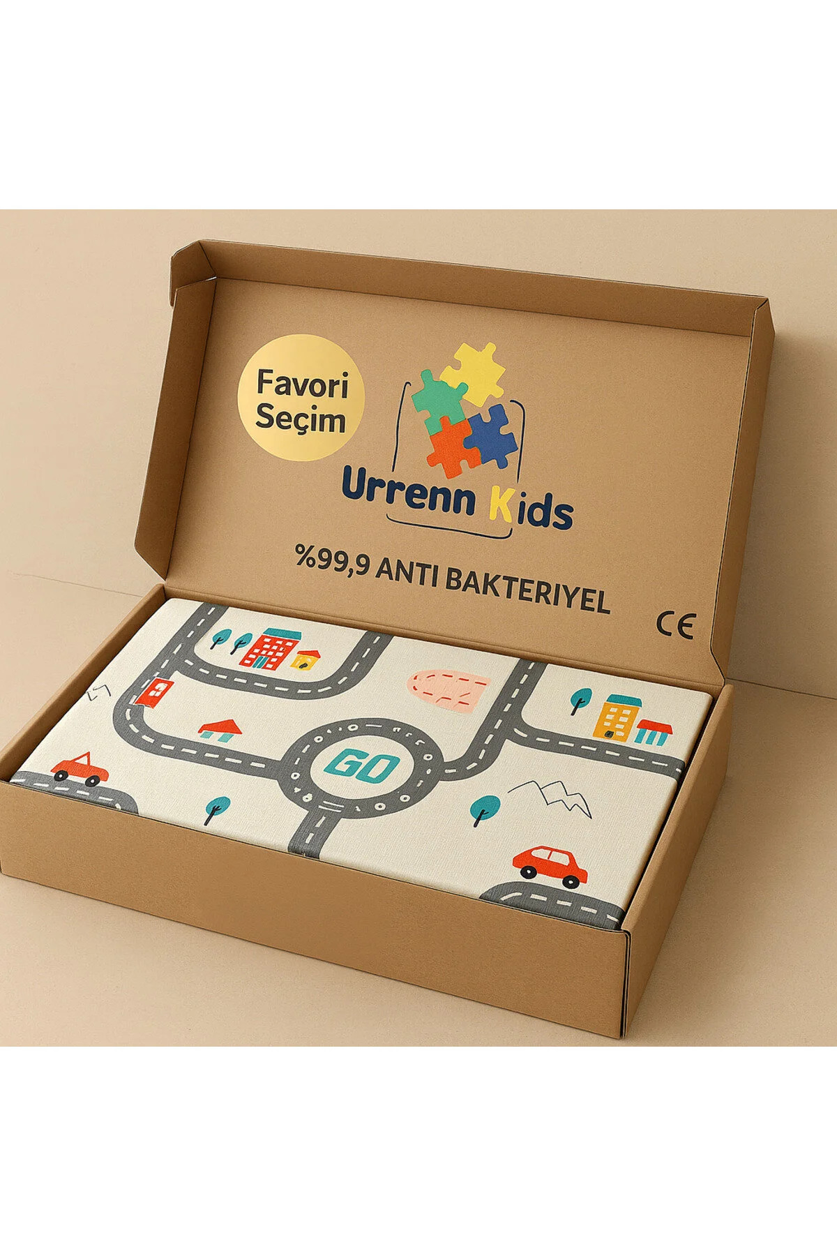 Urrenn MiniWorld Serisi Çocuk Bebek Oyun Matı Halısı - Özel Ekonomik Bütçe Dostu Ölçü 140x100cm fotoğrafı 4 (önizleme)