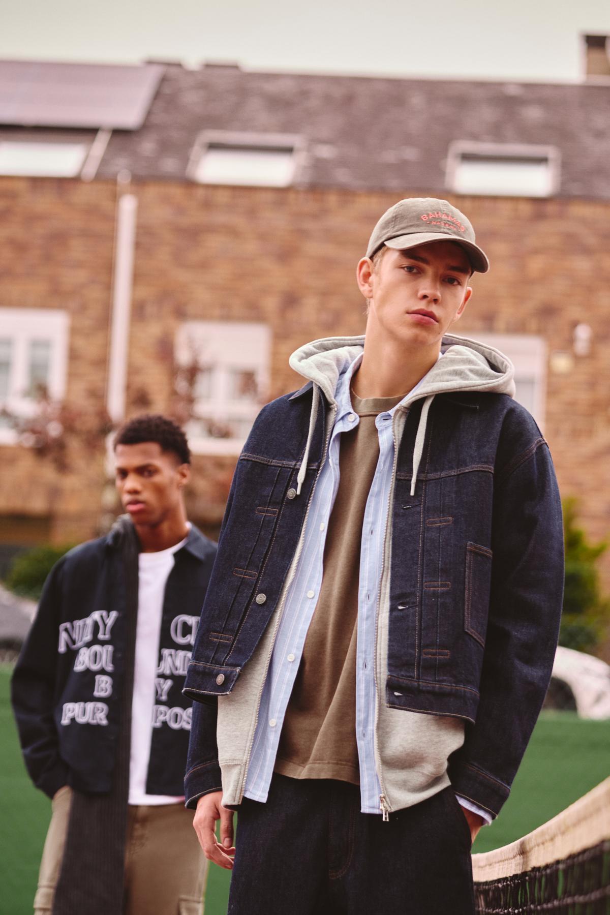 پول اند بیر ژاکت جین با جیب