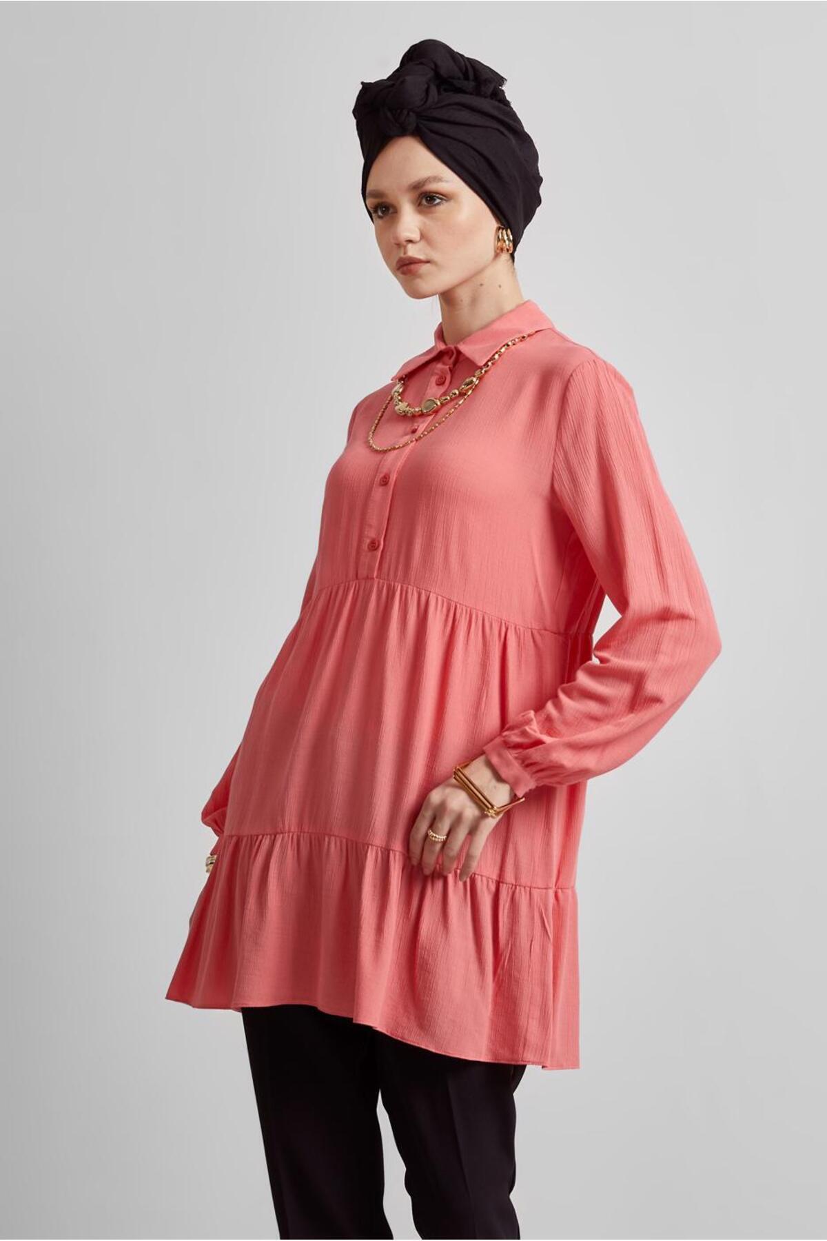 آلوینا پیراهن یقهدار تونیک ۴۴۸۰۹ آلوینا پیراهن یقهدار تونیک ۴۴۸۰۹