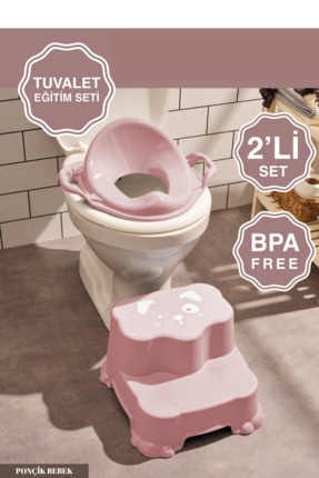 PONÇİK STORE Çocuk Bebek Ilk Tuvalet Eğitimi Kaydırmaz 2 Katlı Tabure Basamak...