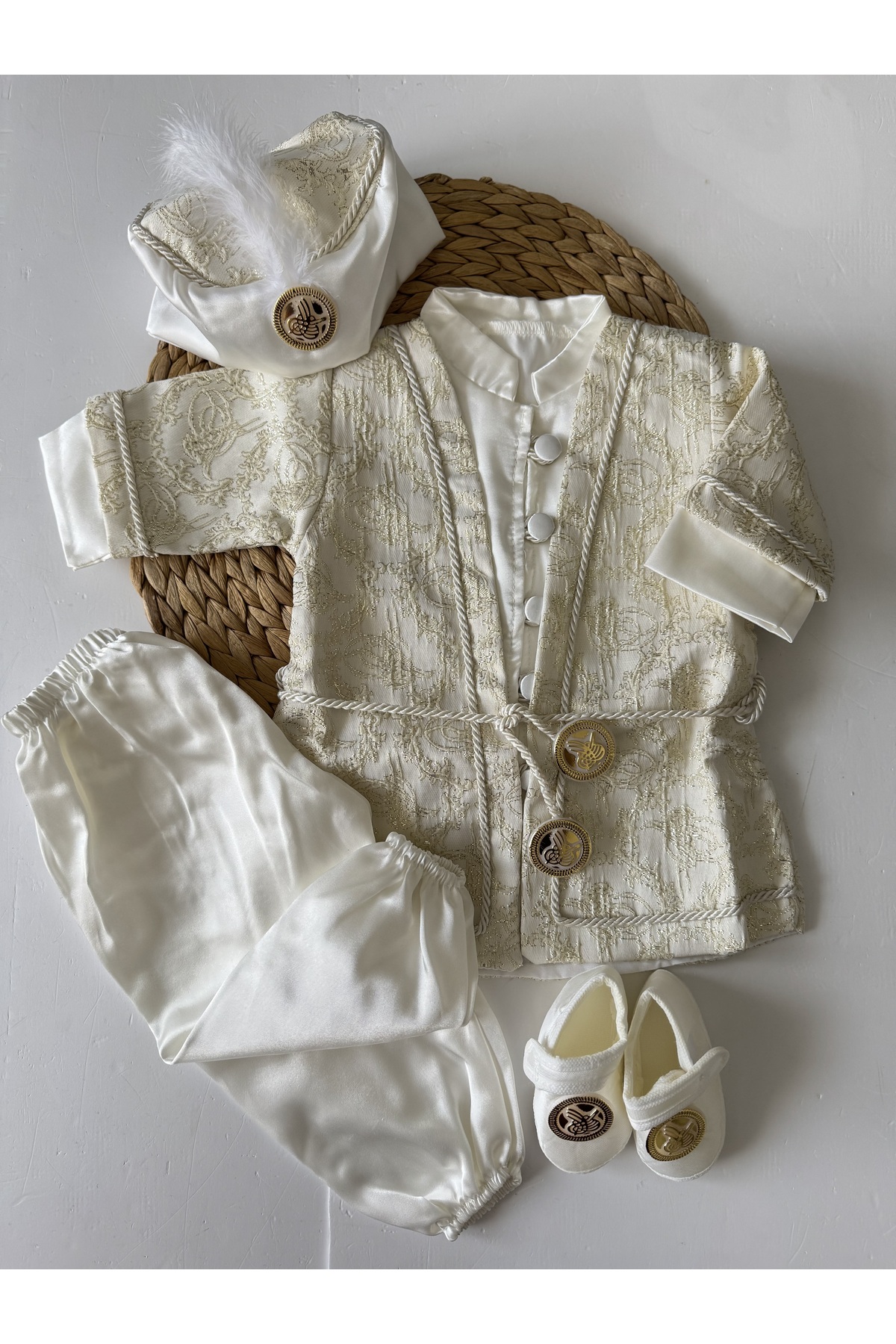 PİLEKİ BABY Yenidoğan 0 6 Ay Mevlüt Sünnet Takımı Mevlütlük Sünnetlik Şehzade Takımı Bebek Hediyelik fotoğrafı 6 (önizleme)