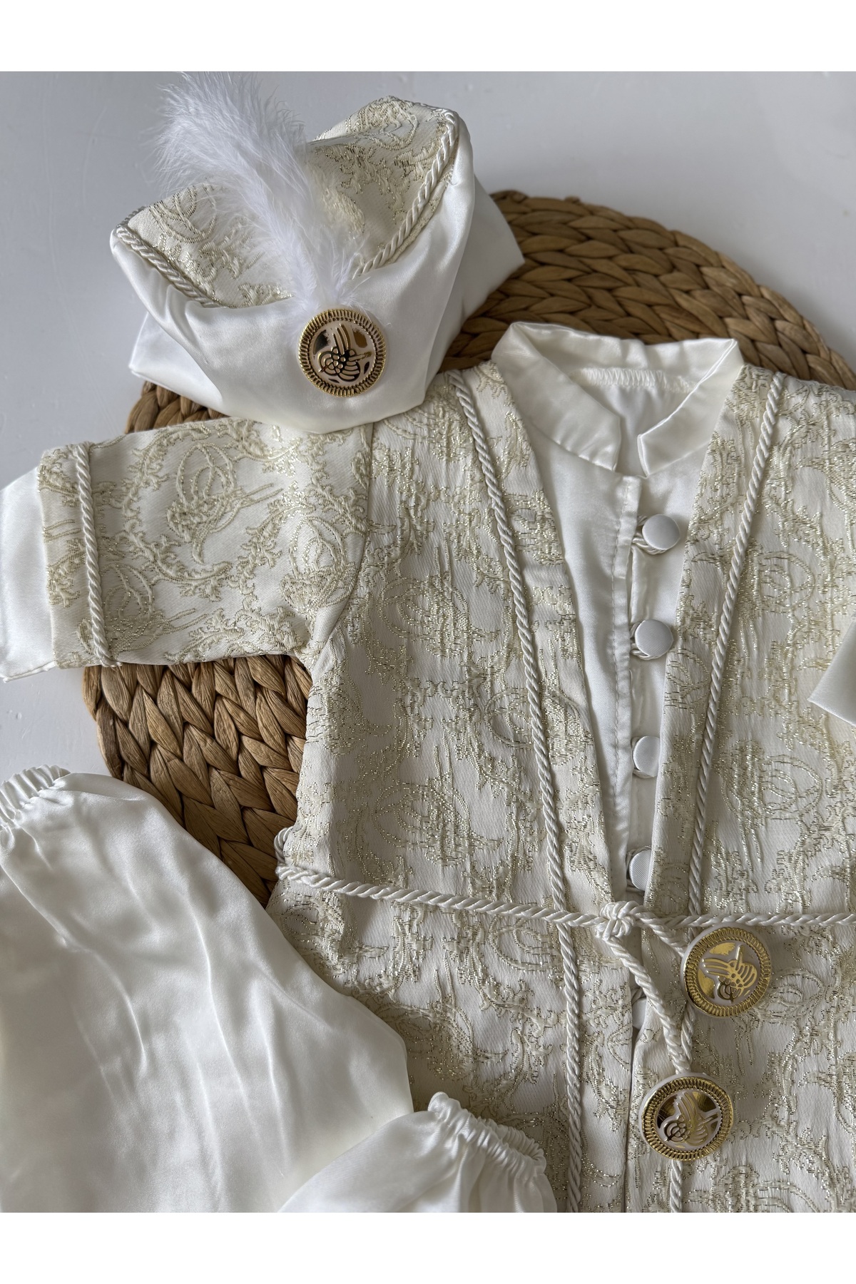 PİLEKİ BABY Yenidoğan 0 6 Ay Mevlüt Sünnet Takımı Mevlütlük Sünnetlik Şehzade Takımı Bebek Hediyelik fotoğrafı 2 (önizleme)