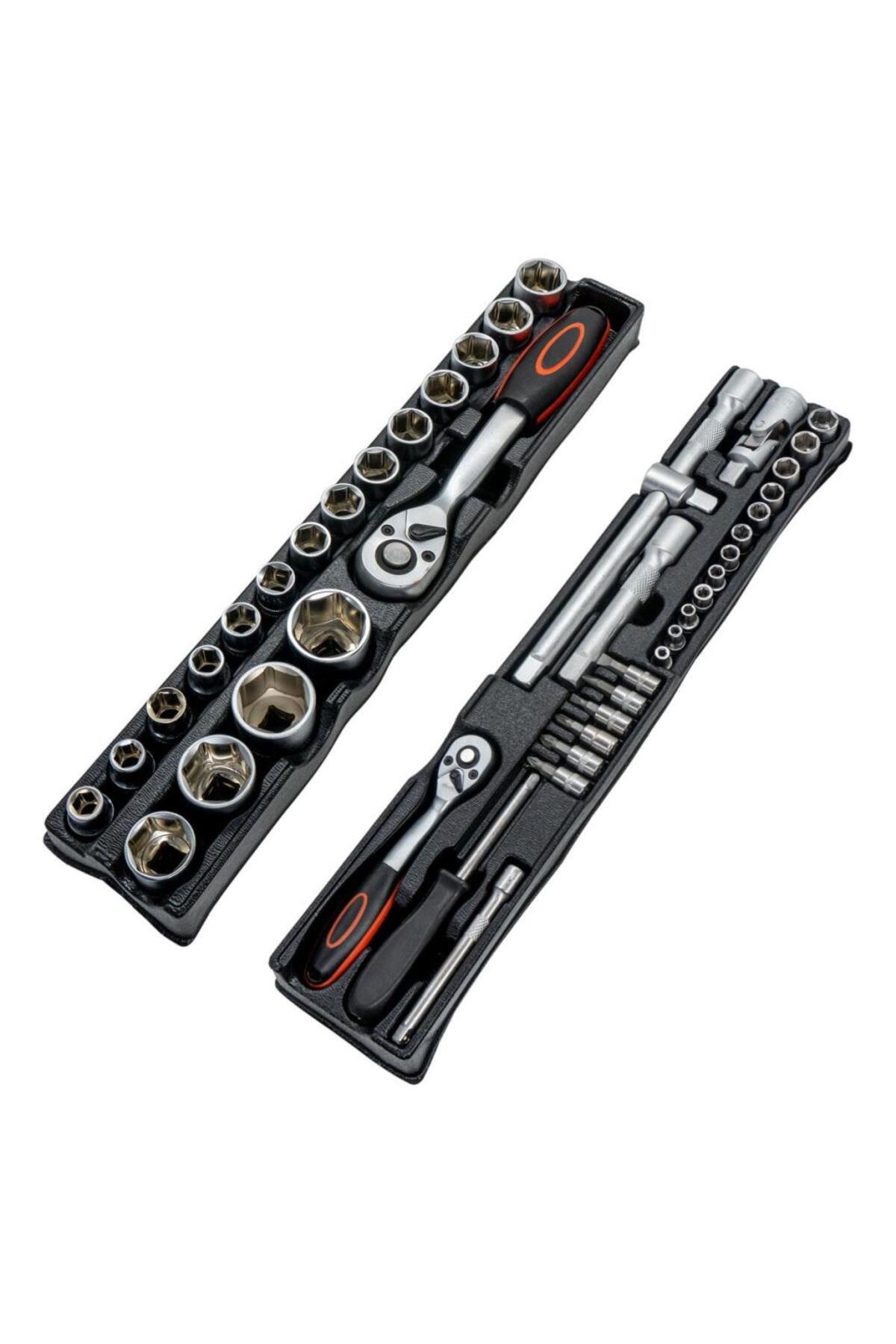 Titi 5578 Katlanır 5 Gözlü Dolu Metal Takım Çantası - 81 Parça