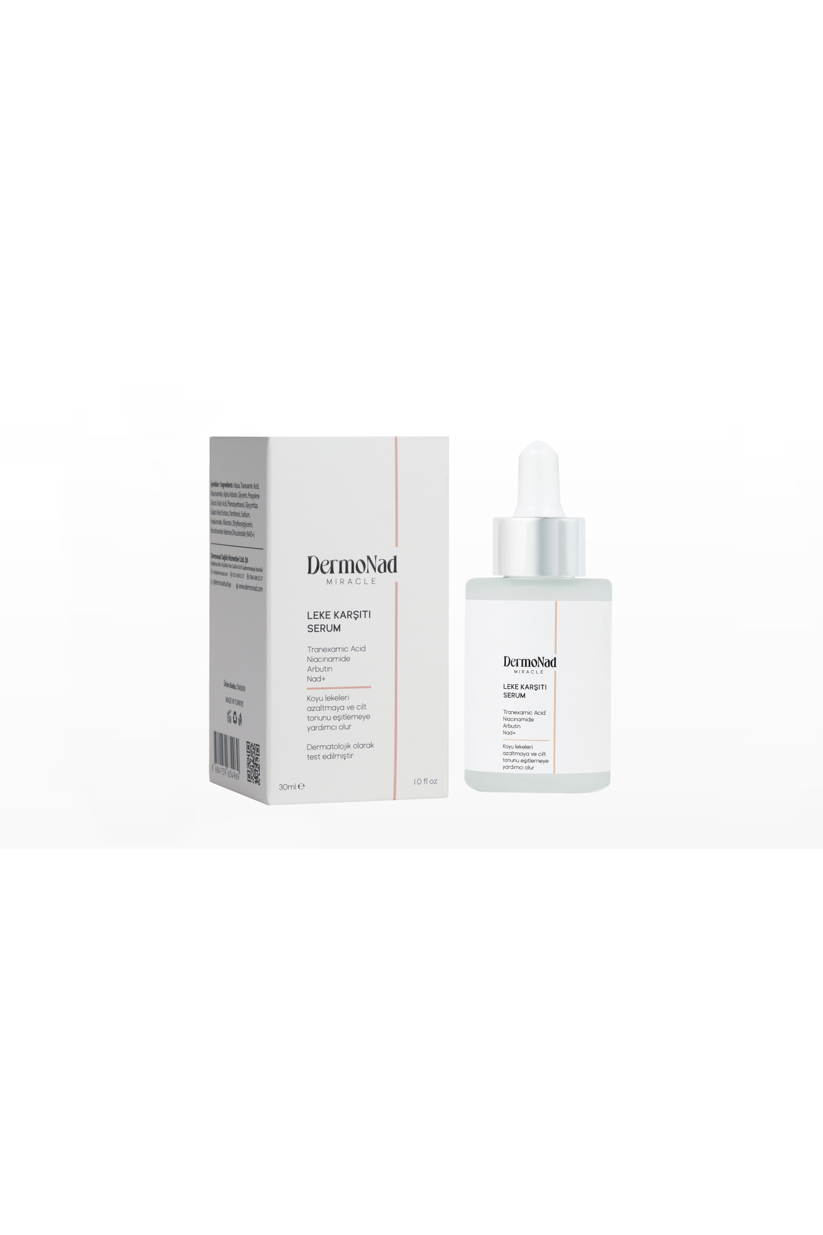 Leke Karşıtı Serum Cilt Tonu Eşitleyici Nemlendirici 30 ml ( Arbutin, Niacinamide, NAD+ ) — DN0009 — تصویر 7 از 7