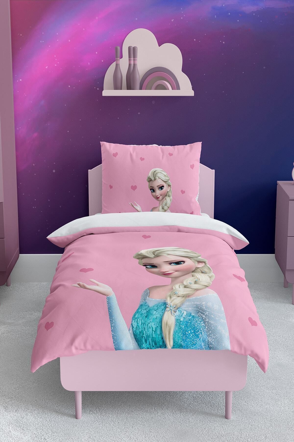 Talia Home Elsa Desenli Elsalı Nevresim Takımı TLAN-069 fotoğrafı 2 (önizleme)