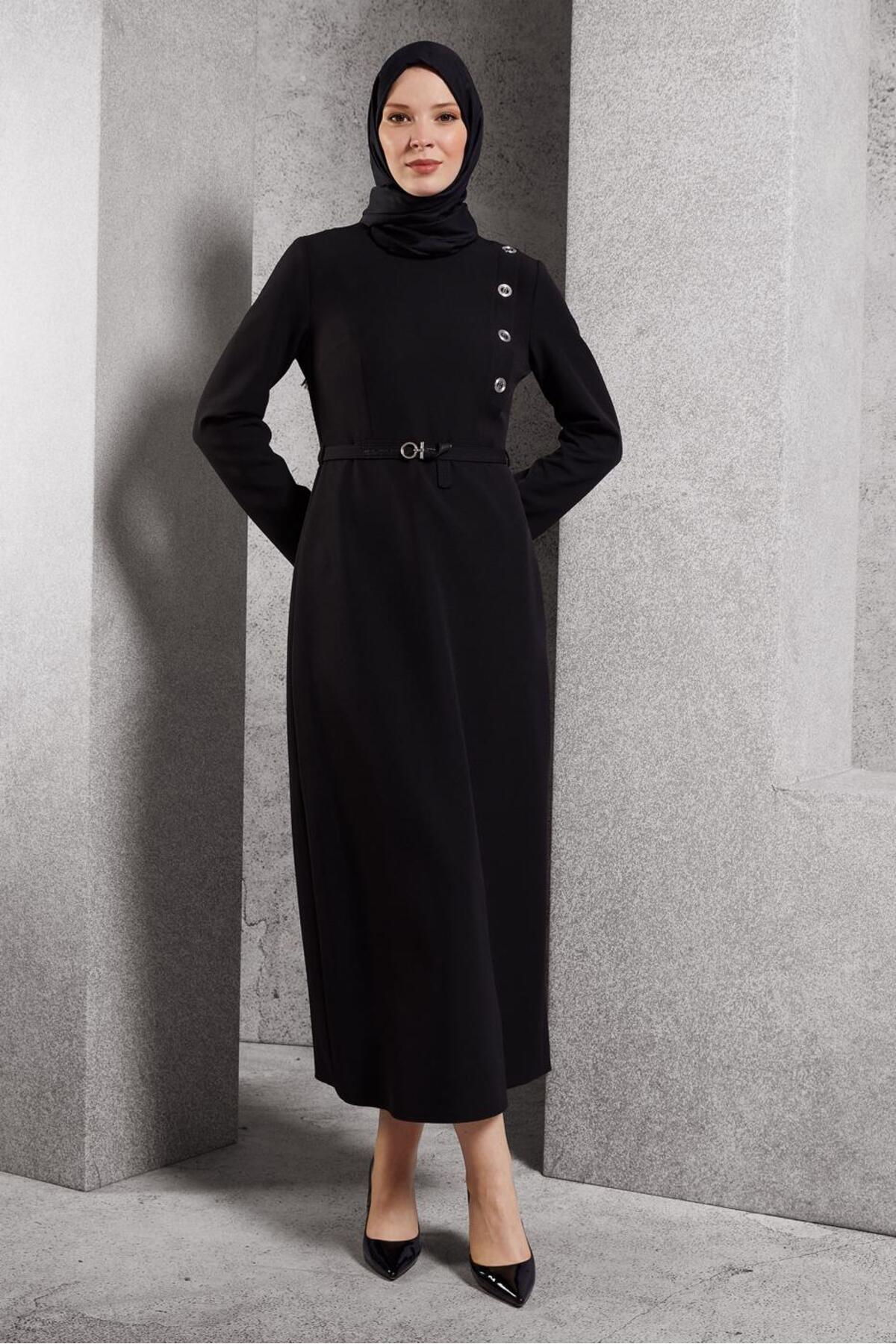 آلوینا لباس حجاب کمربنددار ۴۵۱۸۹ آلوینا لباس حجاب کمربنددار ۴۵۱۸۹