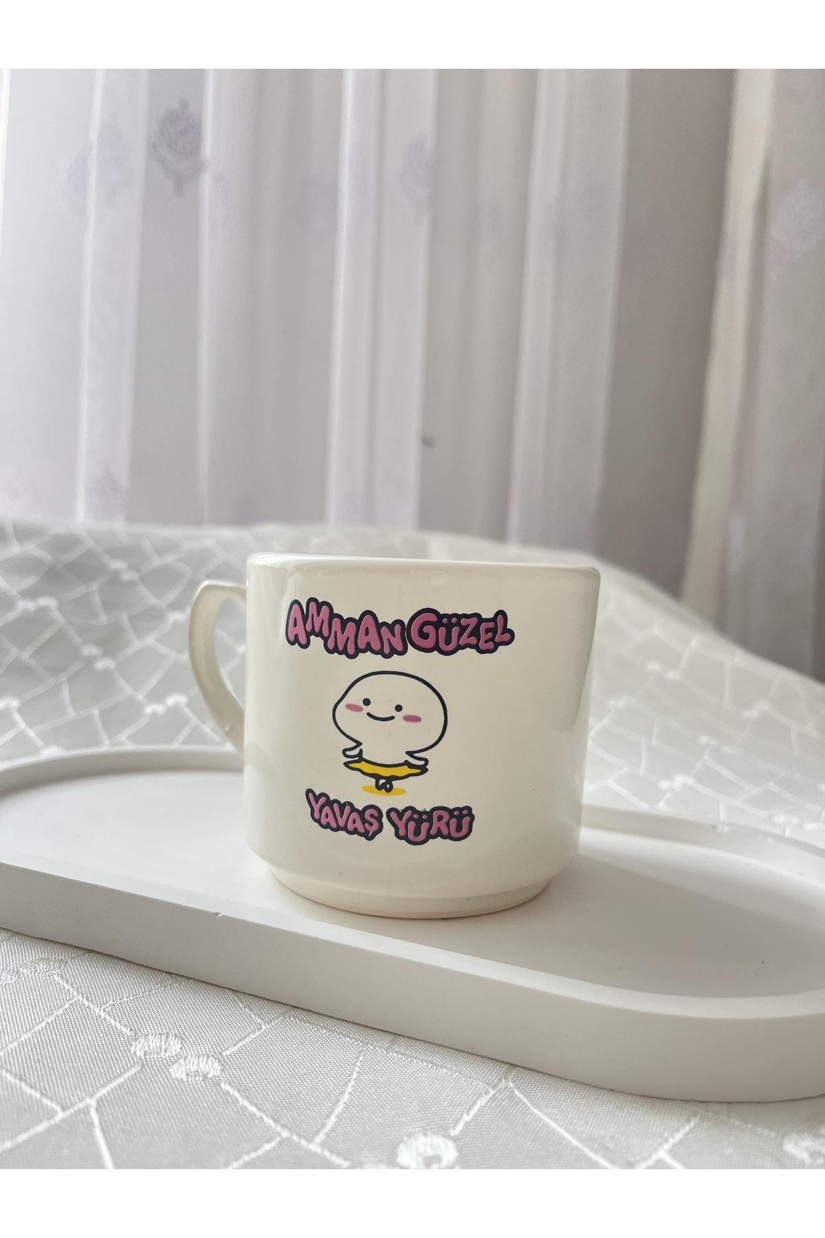 Esprili Kupa Bardak Çay Kahve Fincanı 200 ml