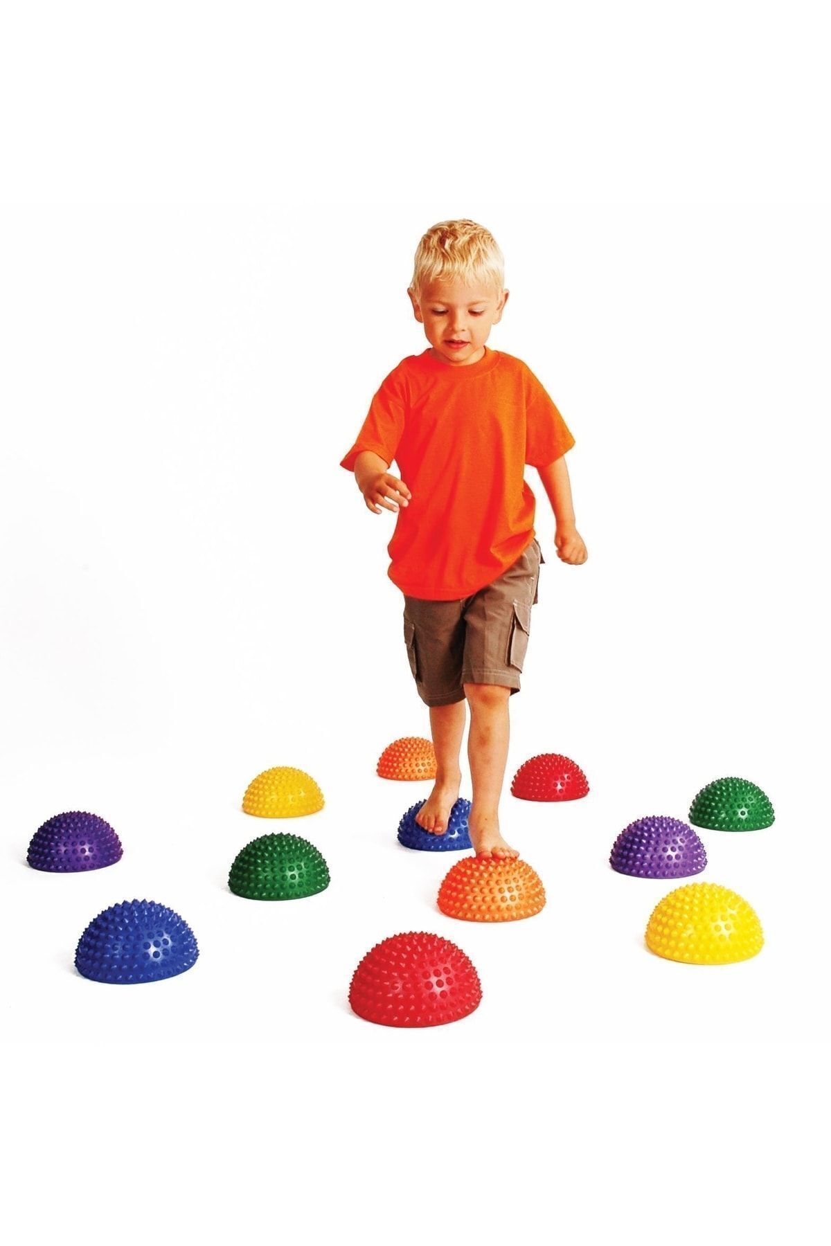 MAXİ Yarım Denge Ve Dikenli Egzersiz Topu 4 Adet Karışık Renk