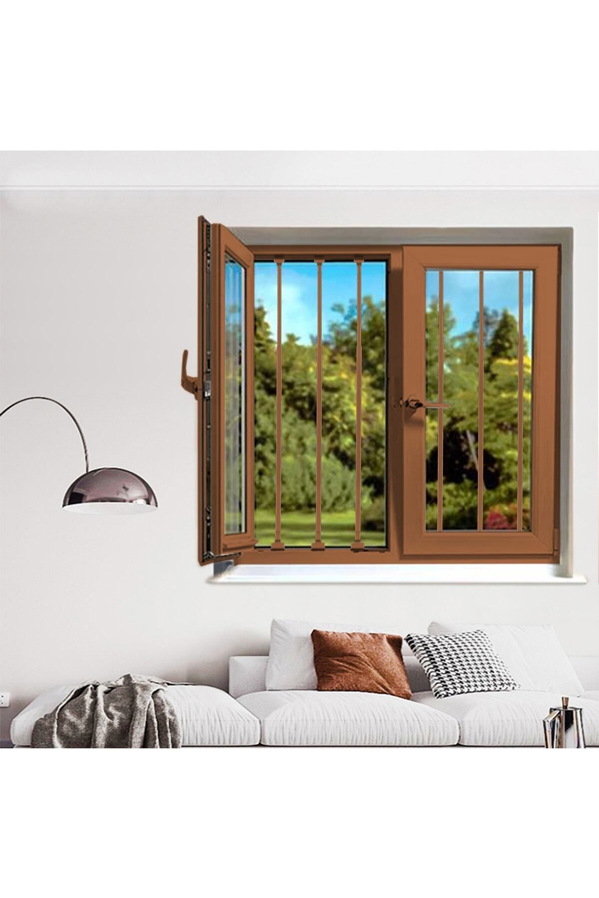 Erol Kahverengi Pencere Kilitleri 4 Adet - Anne Bebek Güvenlik Kilidi - Hazır Ve Pratik Korkuluk fotoğrafı 5 (önizleme)