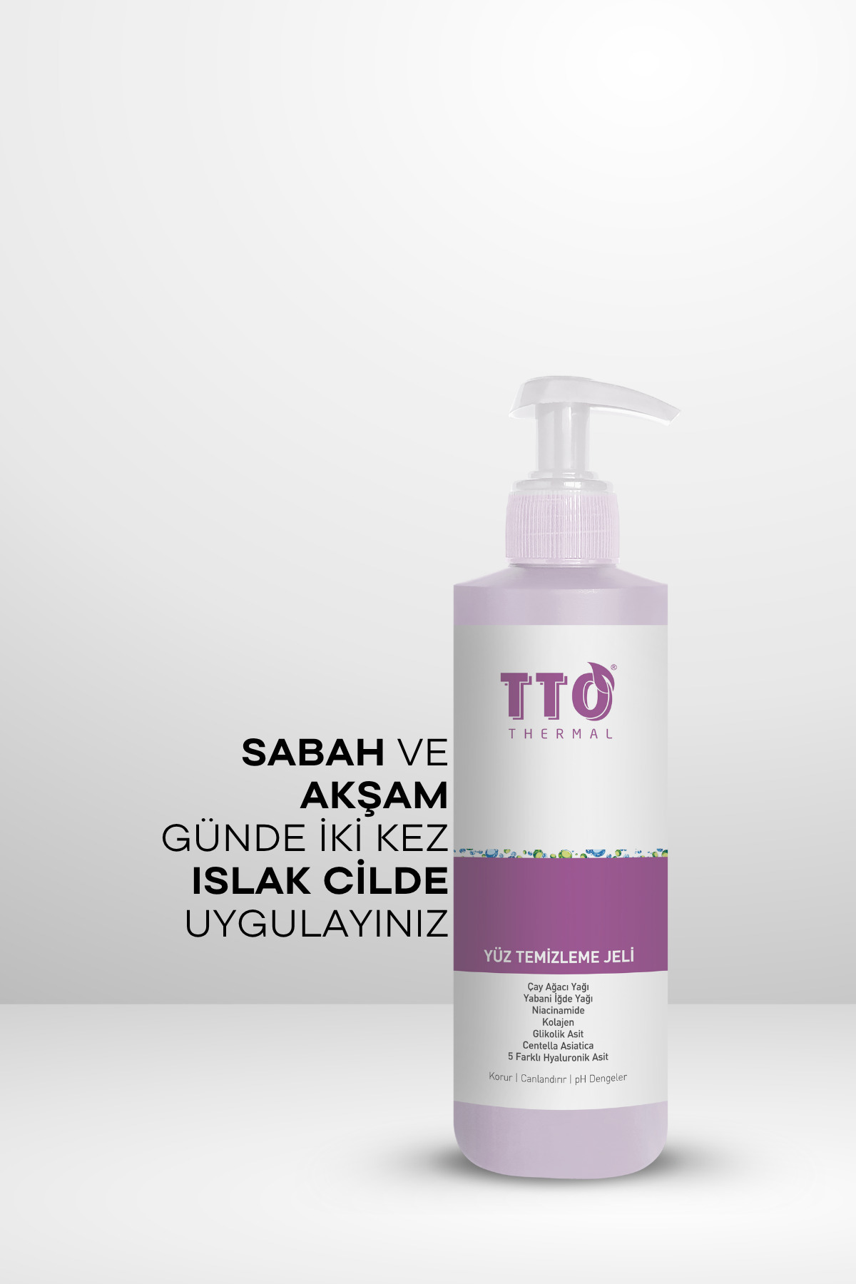 Yüz Temizleme Jeli Seti Derin Arındırıcı 2 x 200 ml Çay Ağacı Yağı ve Hyaluronik Asit Thermal — 22022022 — تصویر 6 از 7