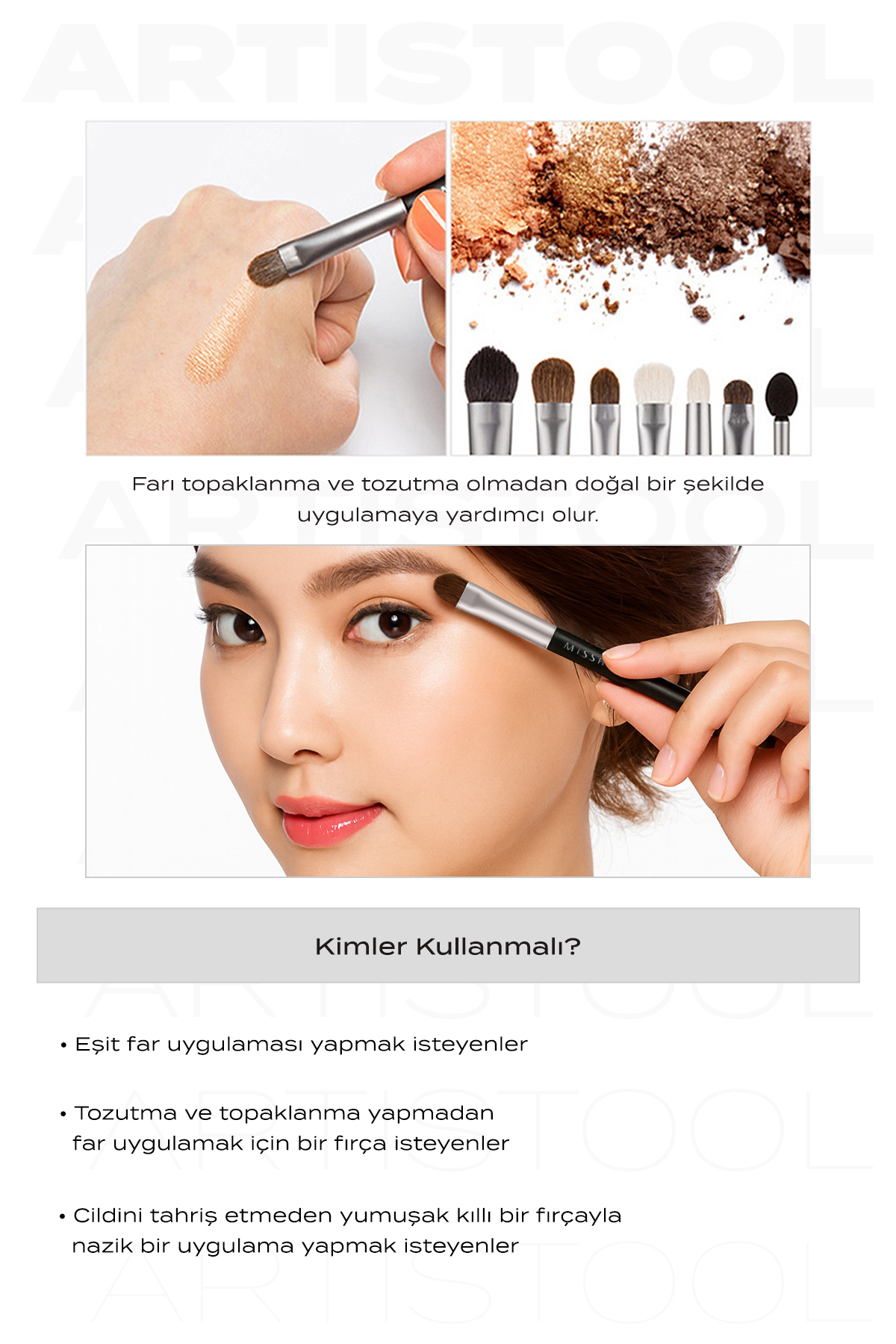 Far Fırçası Artistool Shadow Brush #303 — 8806185767392 — تصویر 3 از 4