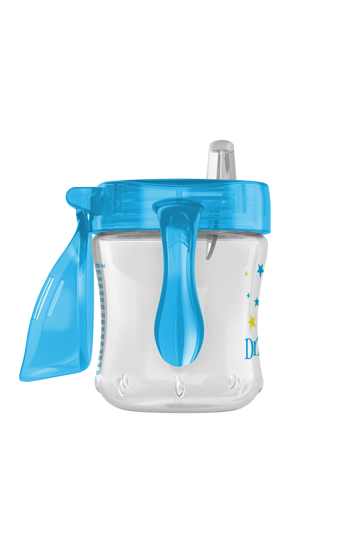 Genel Markalar 180 ml Silikon ağızlı Alıştırma Bardağı Mavi Yıldız Desenli (6m+) fotoğrafı 3 (önizleme)
