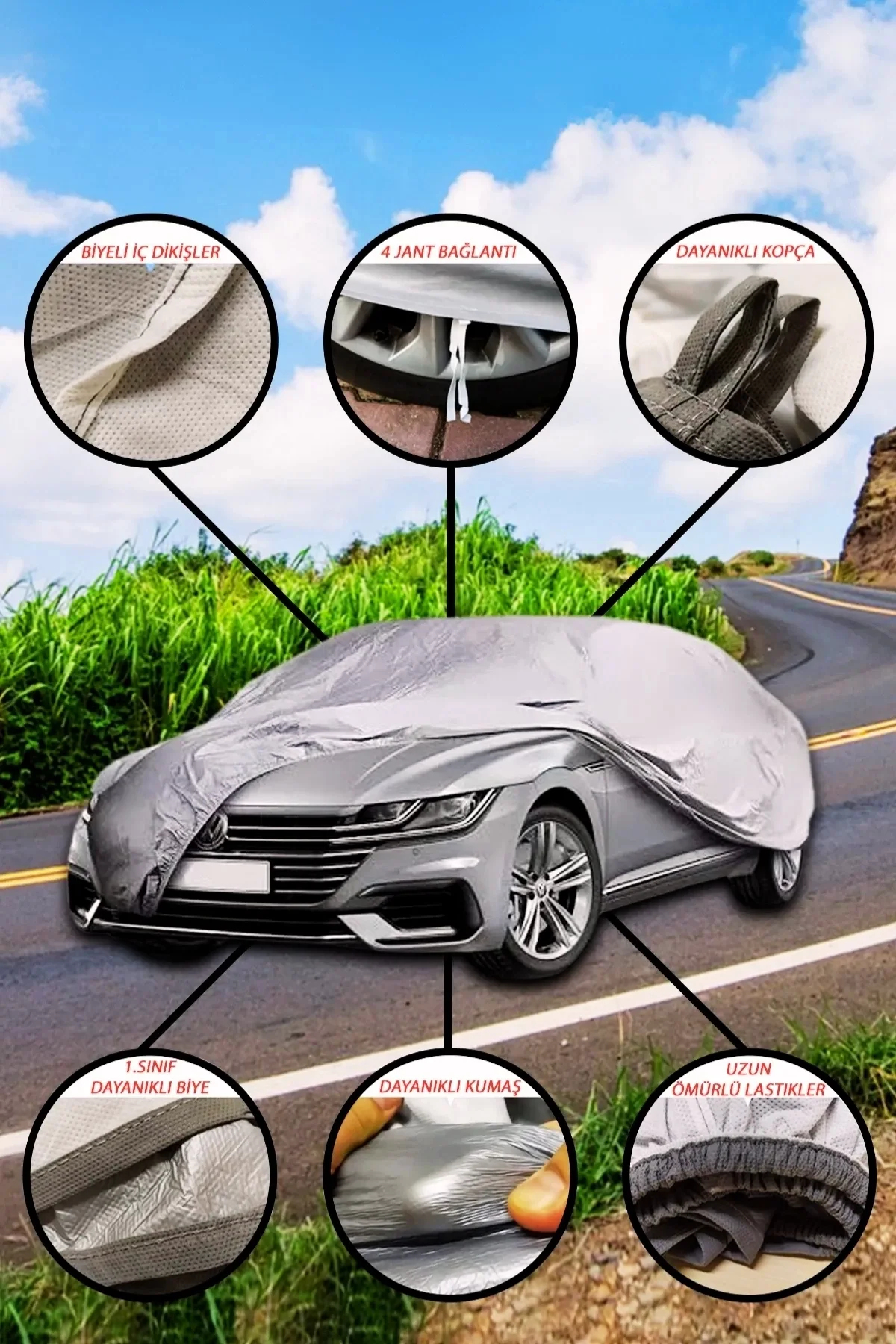 Resim ETT Mercedes Benz S 320 Long Tüm Modeller Uyumlu Branda Lüx Kalite Oto Brandası, Araba Çadırı Oto Örtüsü 