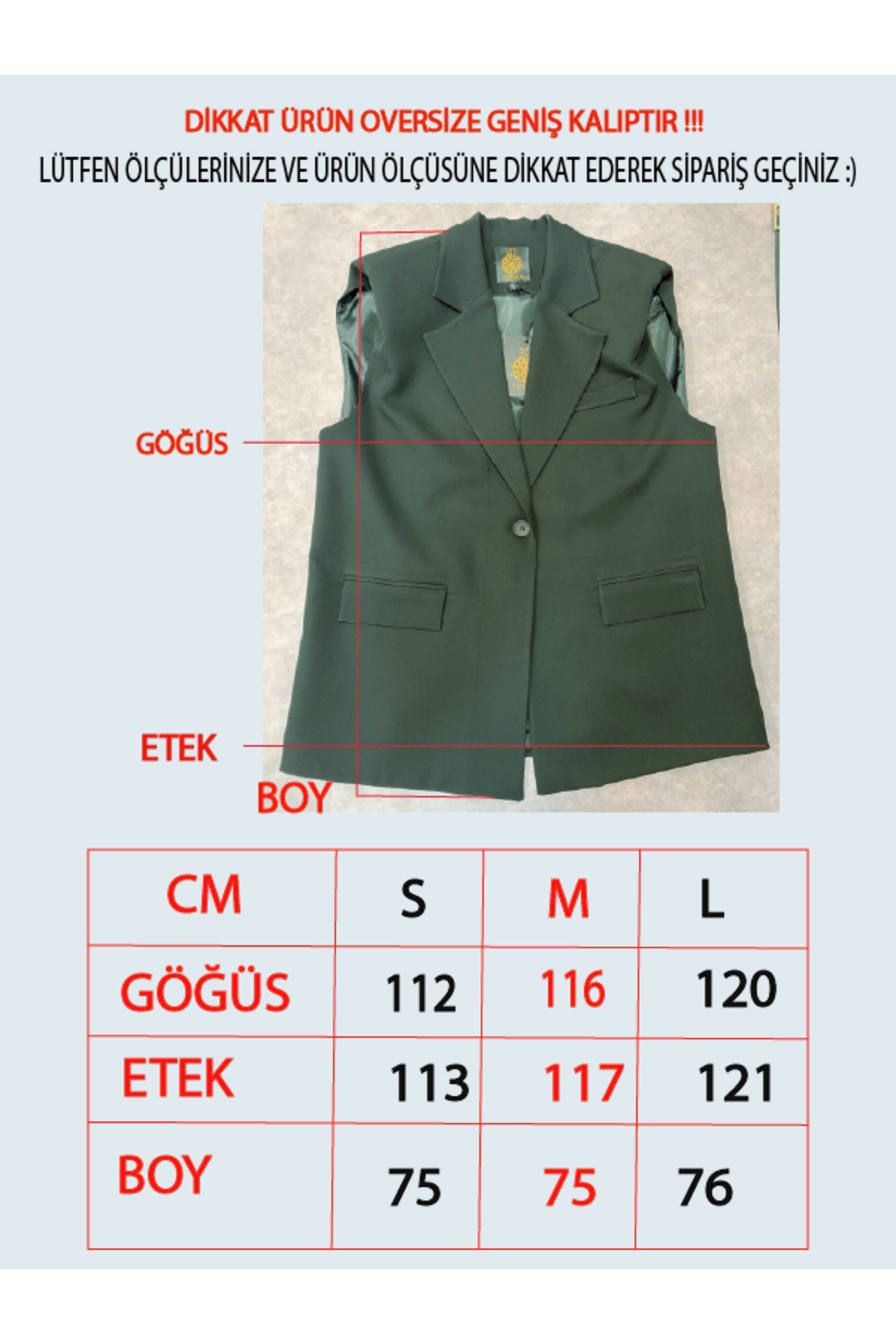 Siyah Vatkalı Kemerli Oversize Yelek