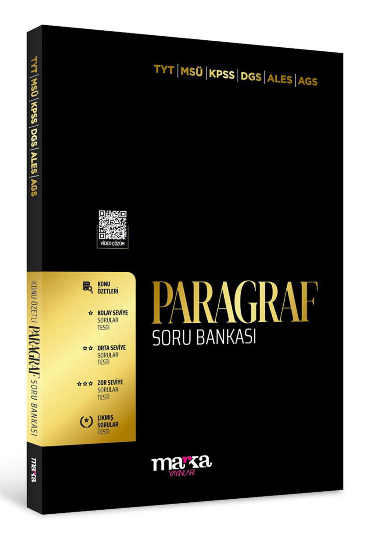Marka Yayınları 2026 Model Tyt KPSS DGS ALES AGS Paragraf Konu Özetli Soru Bankası Tamamı Video Çözümlü