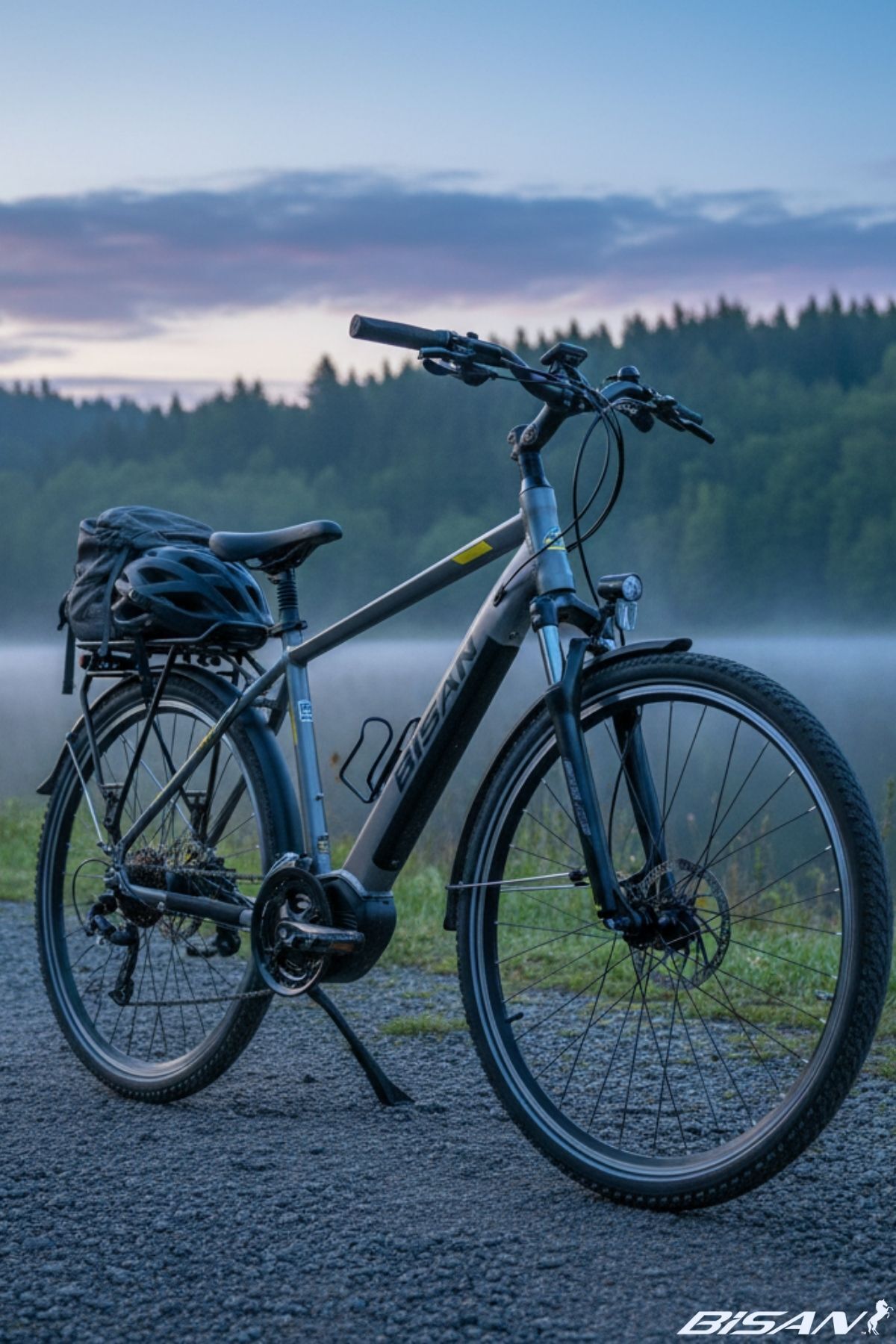 Bisan BİSAN COMET ELEKTRİKLİ BİSİKLET 48 CM V 26 JANT 21 VİTES PARLAK GRİ SARI