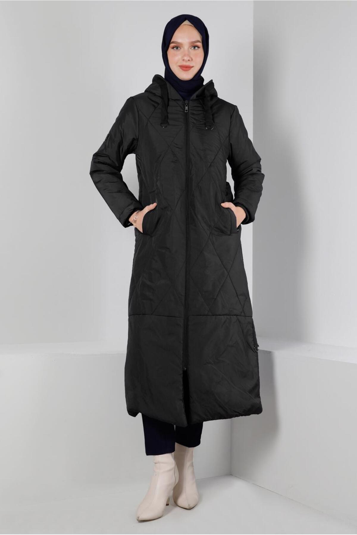 آلوینا پالتو پفی کلاه دار بنددار ۹۰۳۲۰ آلوینا پالتو پفی کلاه دار بنددار ۹۰۳۲۰