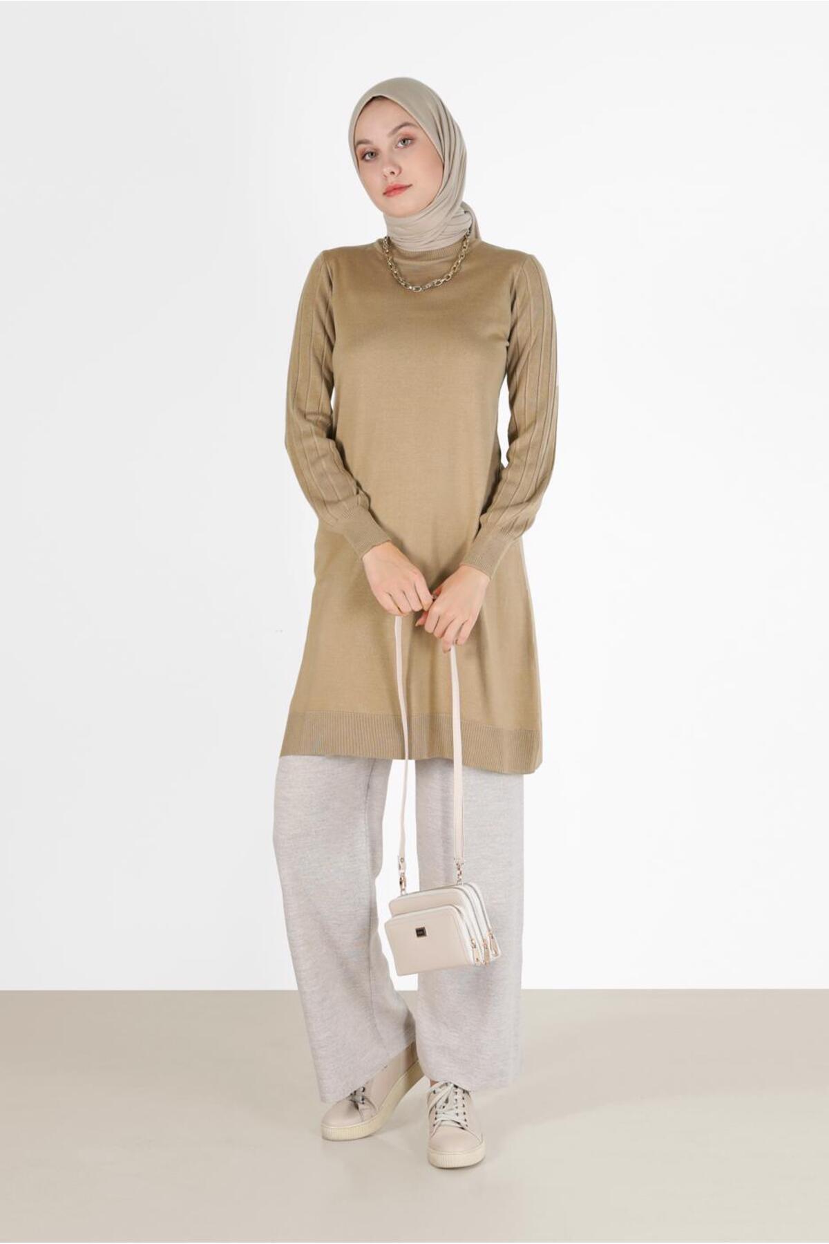 آلوینا تونیک بافتنی با آستین‌های طرح‌دار ۴۲۰۳۶