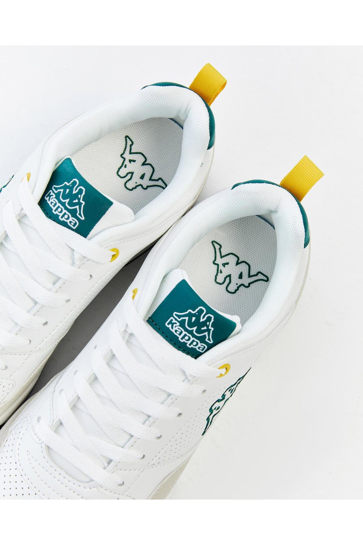 Kappa  Manis Erkek Beyaz-Yeşil Regular Sneaker - Görsel 5