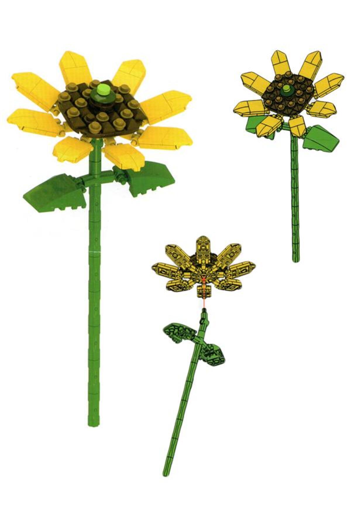 چیدمان گل در بلوک آفتابگردان مینی