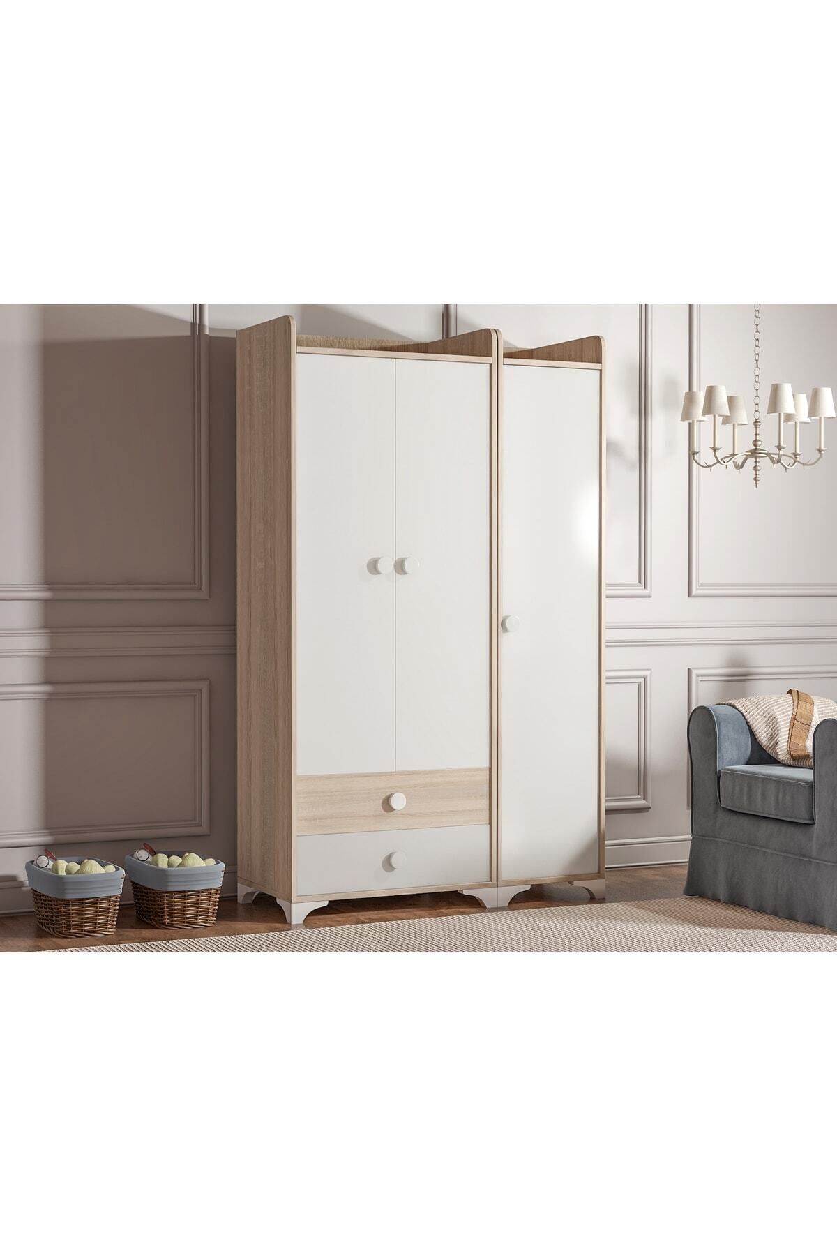 Patiko Furniture Patiko Bdlp 049 3 Kapılı Dolap fotoğrafı 3 (önizleme)