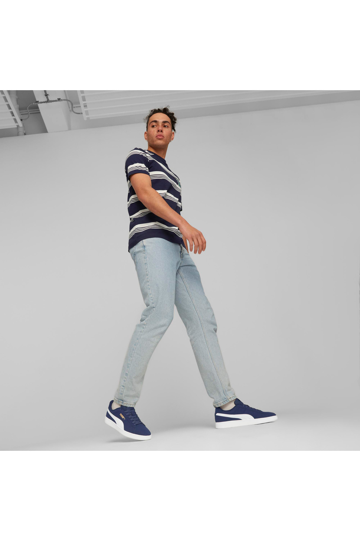 Puma Smash 3.0 Buck Unisex Mavi Sneaker Ayakkabı 39233603 görsel 7