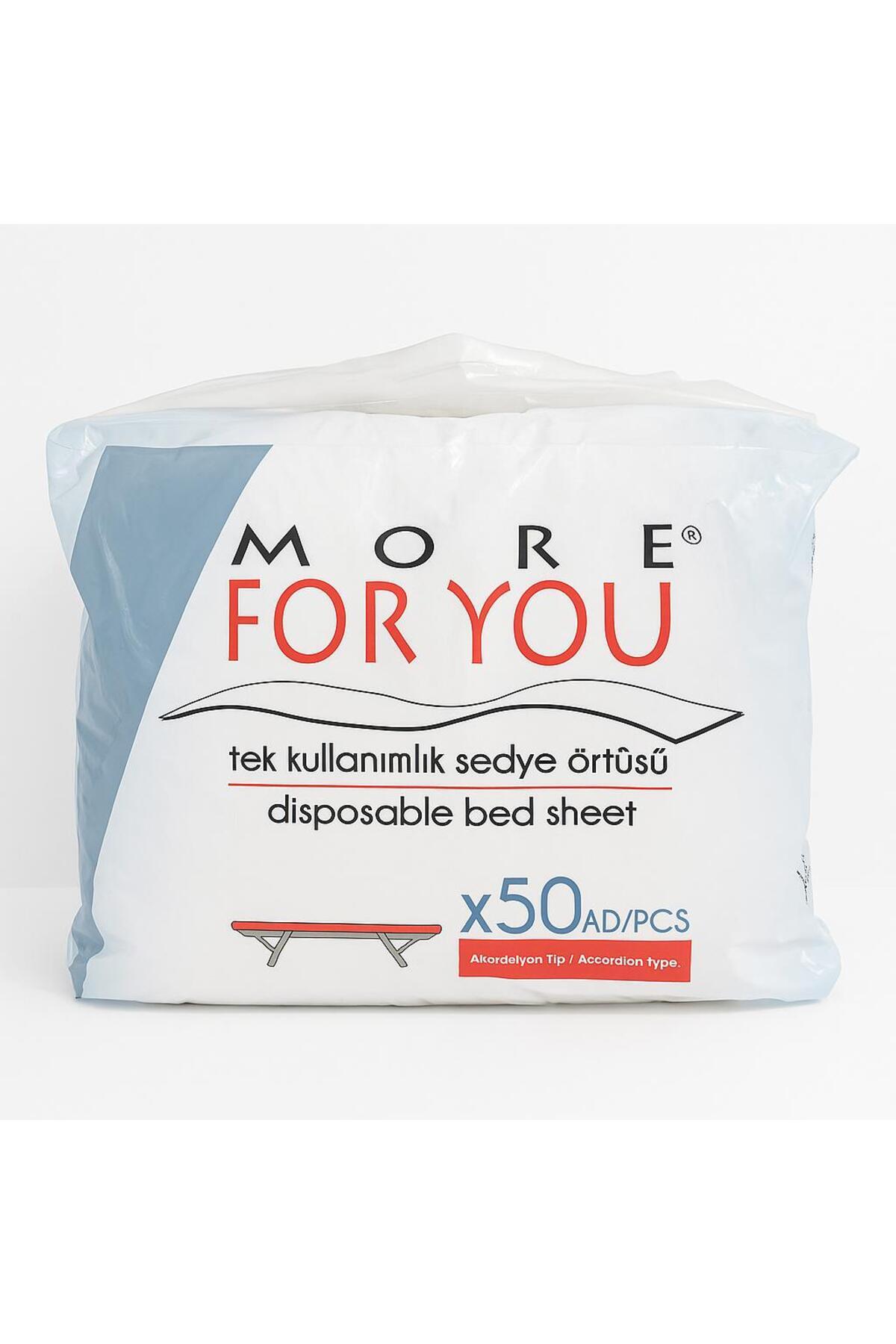 More For You TEK KULLANIMLIK SEDYE ÖRTÜSÜ 50 ADET AKORDİYON TİP