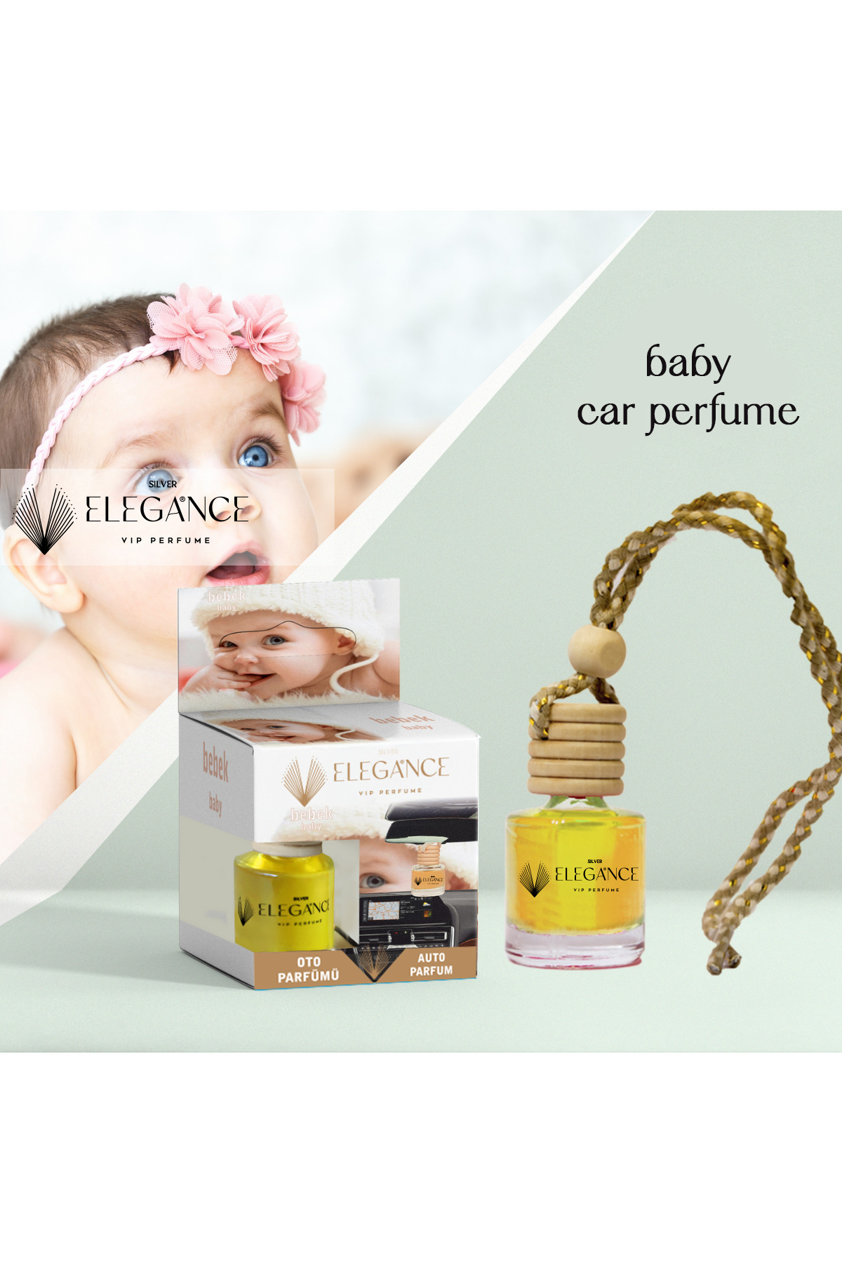 Baby Powder Ekonomik 3’lü Set | Bebek Pudrası Parfüm, Oda ve Oto Kokusu — تصویر 4 از 4