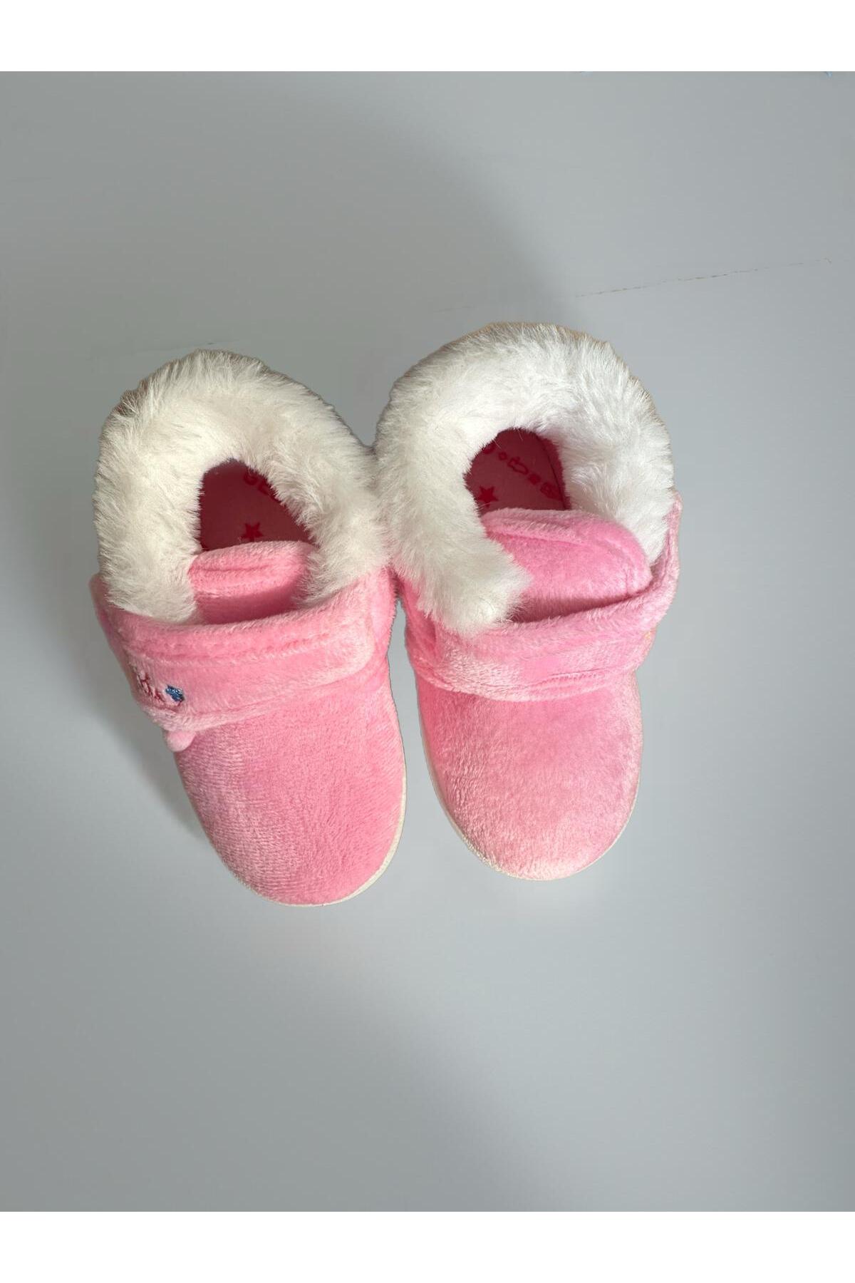 GEZER Pembe içi Kürklü Yumuşacık Kışlık Ev Pandufu görsel 8