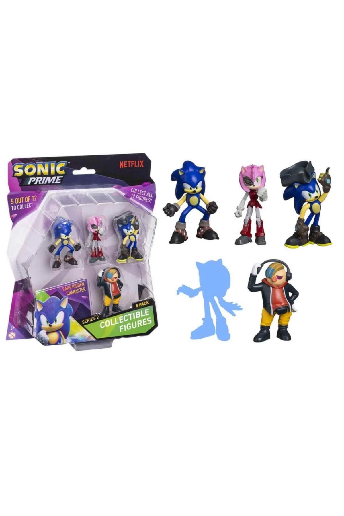 بِف‌اس سونیک پرایم ست فیگور ۵ تکه S2 دکتر با هدفون Don'T