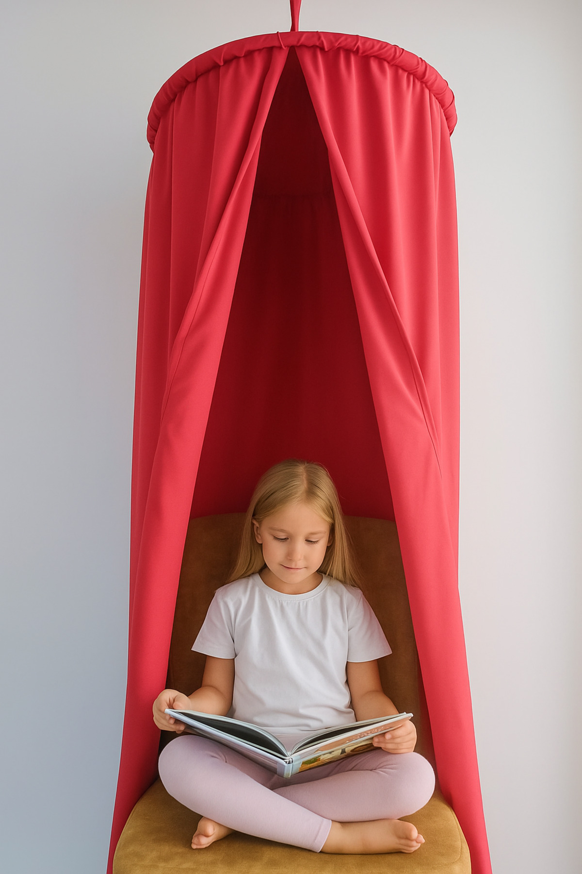 MomStyle Anaokulu Çocuk Kitap Okuma Köşesi Çadırı Perdesi & Anaokulu Sınıf Süsü fotoğrafı 4 (önizleme)