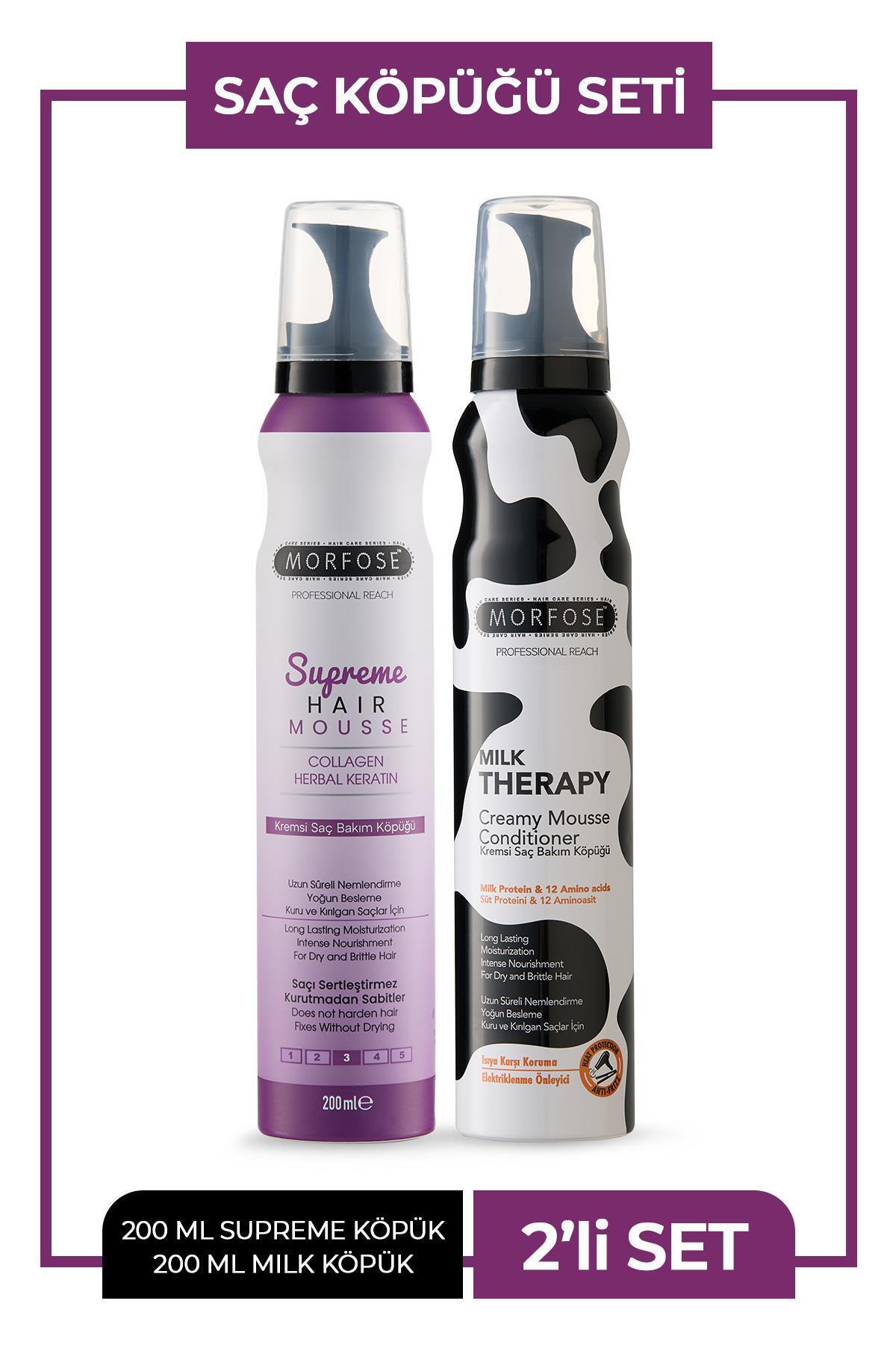 Morfose Saç Köpüğü 2 li Set Milk+Supreme — MI00000555