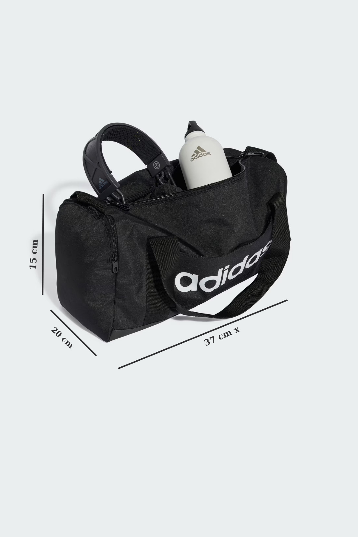 adidas Linear 12,5 L Spor Çantası JE8347 - Ekstra Küçük Tek Ebat siyah görsel 2
