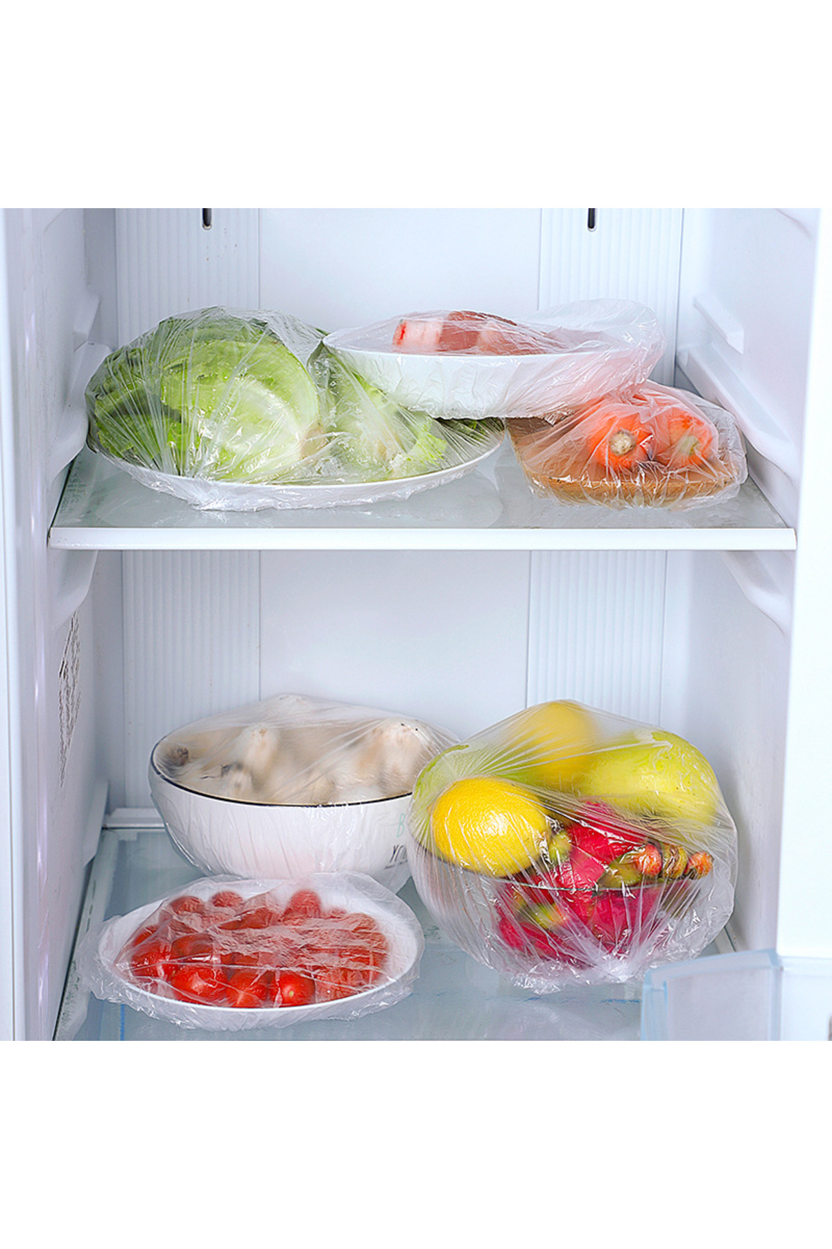 100 Pieces Reusable Food Storage Bowls Adjustable Food Bonnet for Plate Pots