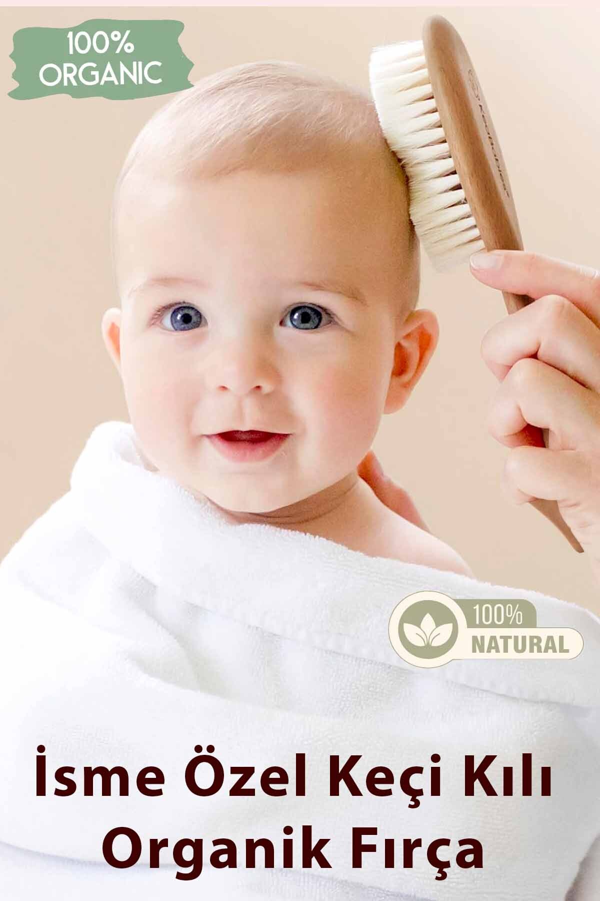 Sitilin Kız Bebek %100 Pamuk Baskılı İsimli Organik Yenidoğan Hastane Çıkışı İsme Özel Fırça Hediyelik Set fotoğrafı 4 (önizleme)