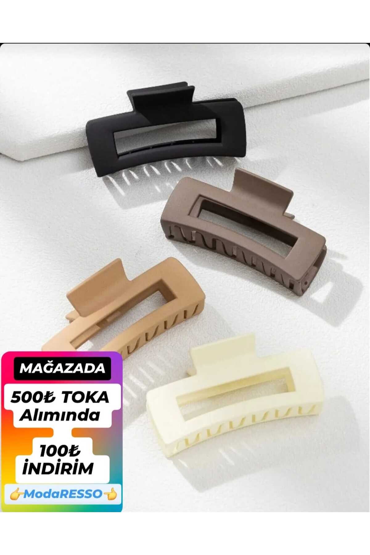 Women's 6 Pieces Rectangular TREND Large Latch Buckle 9 Cm