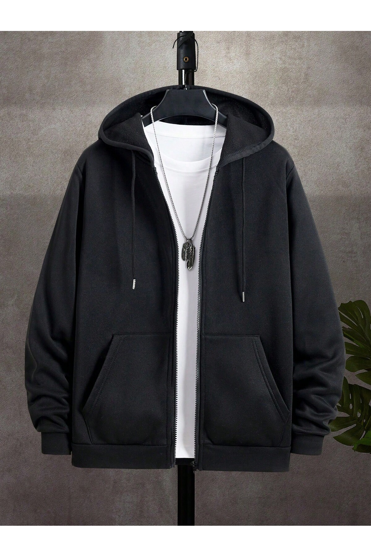 EYAX MODA UNISEX FERMUARLI HIRKA/CEKET görsel 3