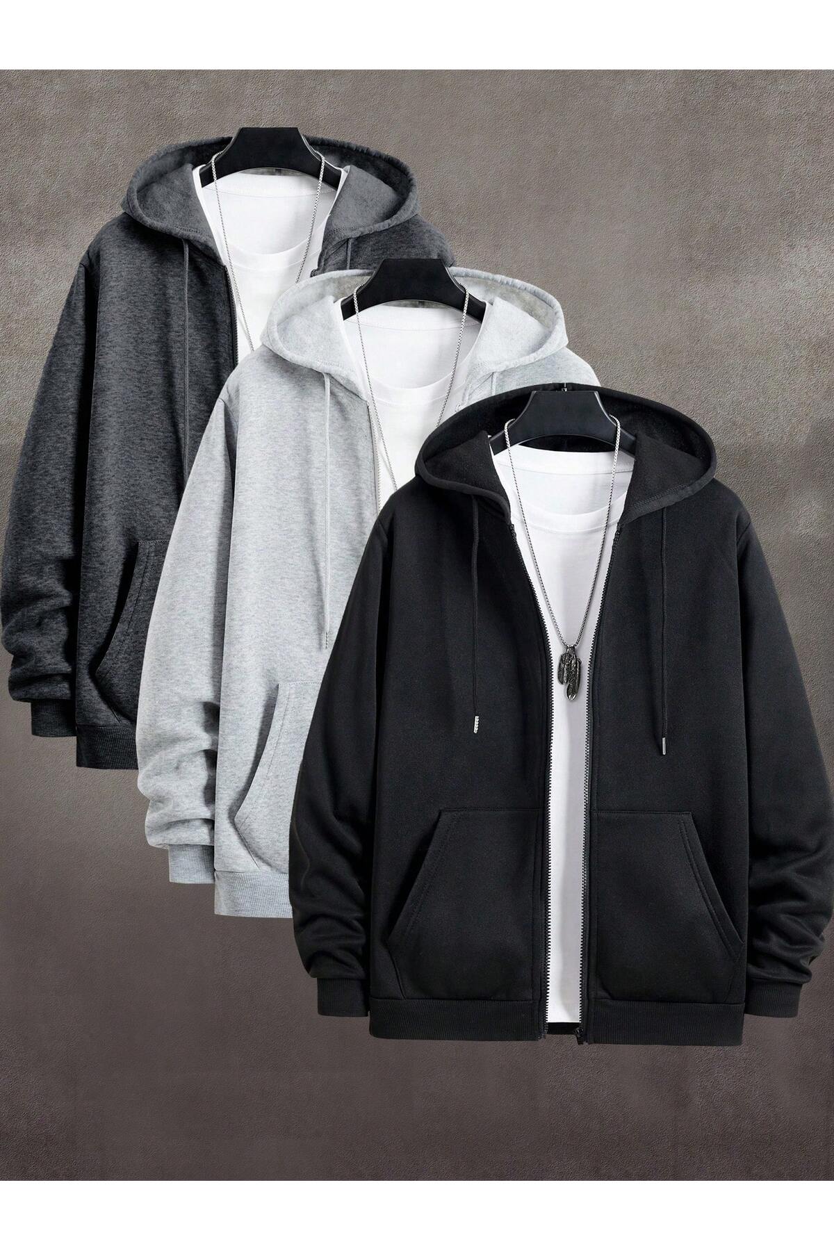 EYAX MODA UNISEX FERMUARLI HIRKA/CEKET